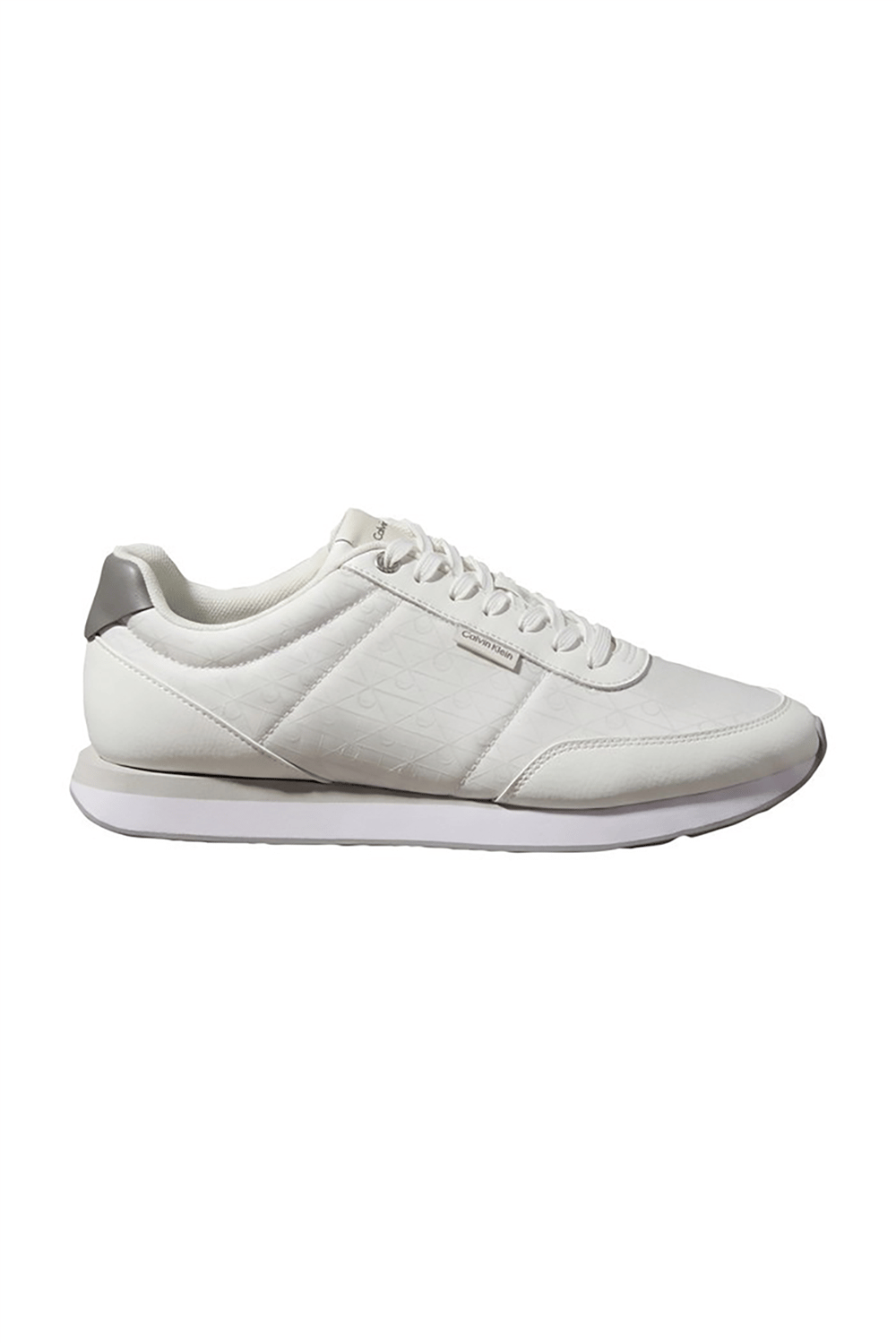 Calvin Klein Retro Runner T Lth Aop Ny Erkek Sneaker Beyaz