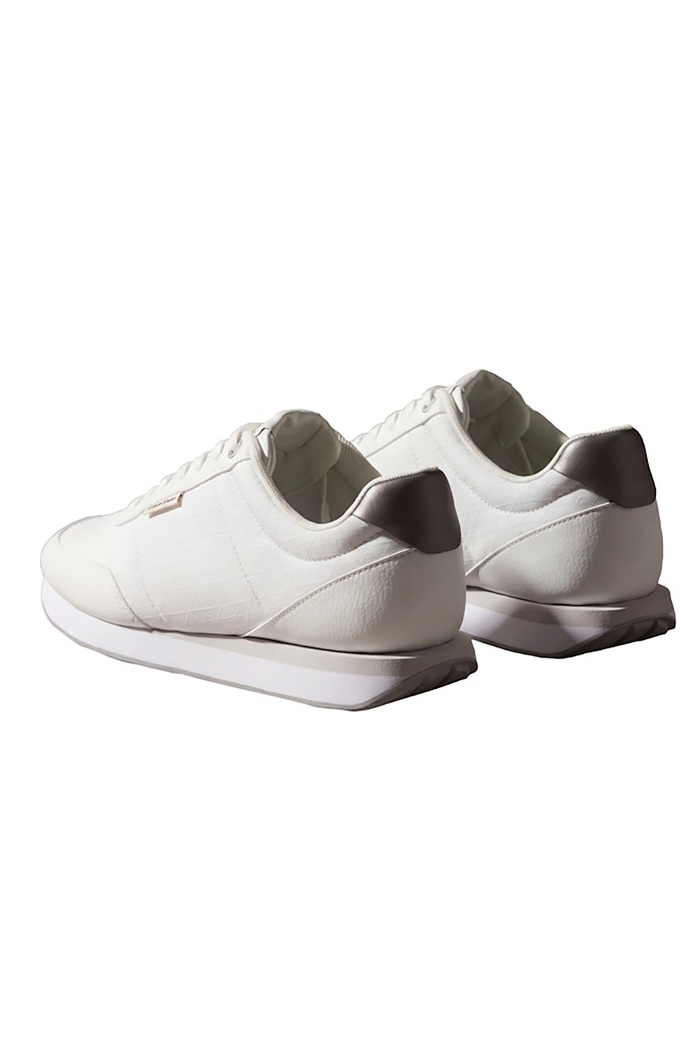 Calvin Klein Retro Runner T Lth Aop Ny Erkek Sneaker Beyaz