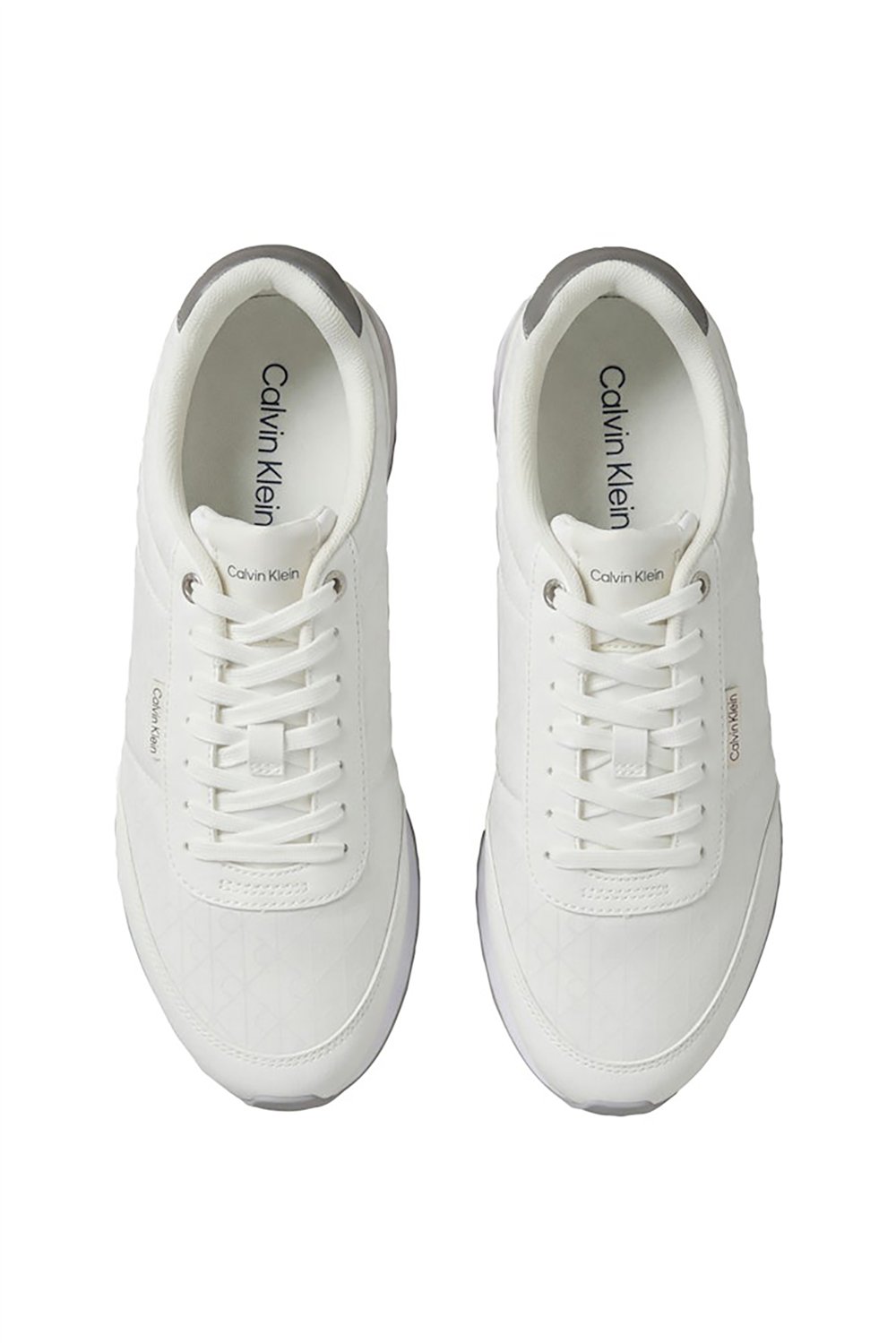 Calvin Klein Retro Runner T Lth Aop Ny Erkek Sneaker Beyaz
