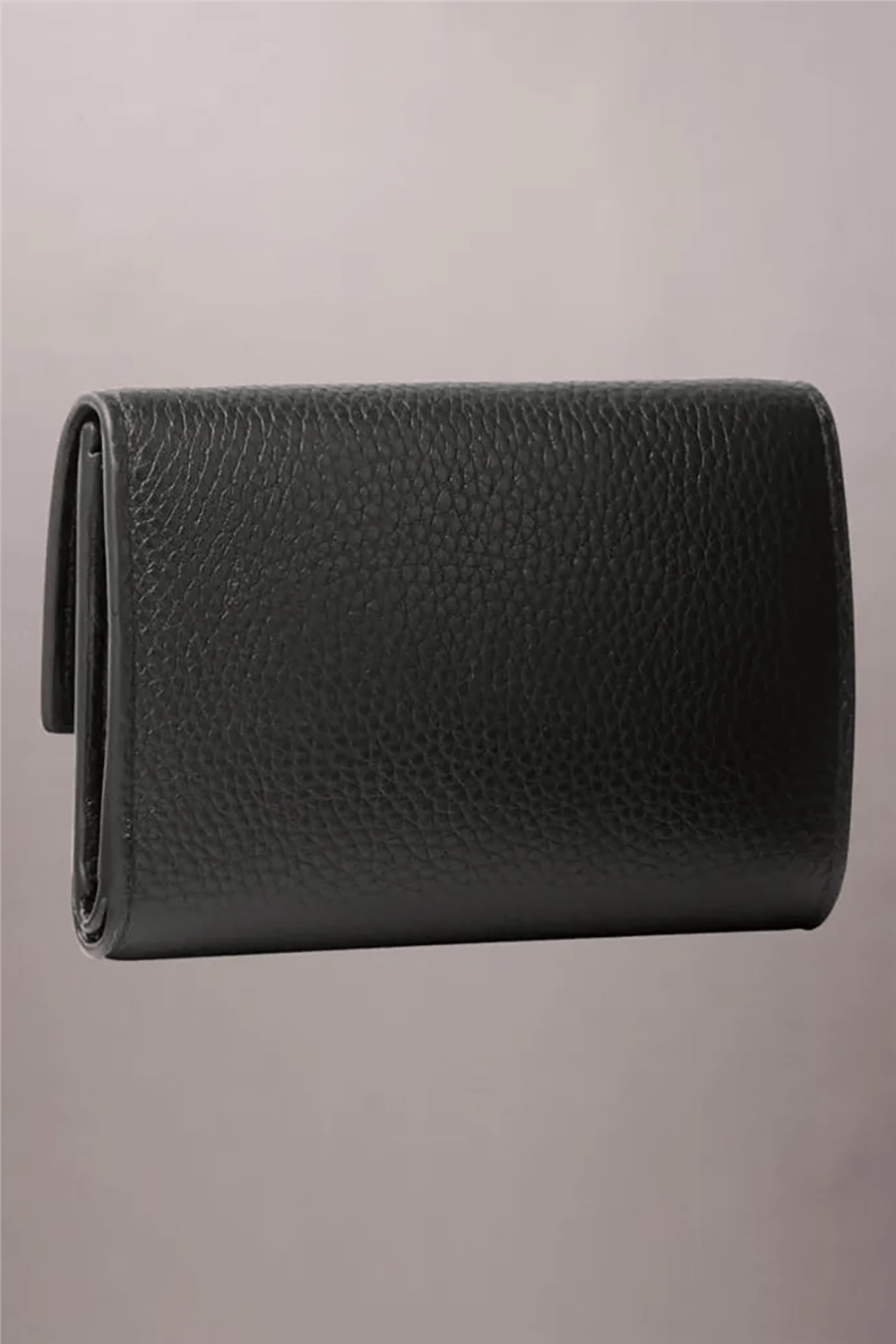 Calvin Klein Round Hw Pebble Trifold Kadın Cüzdan Siyah