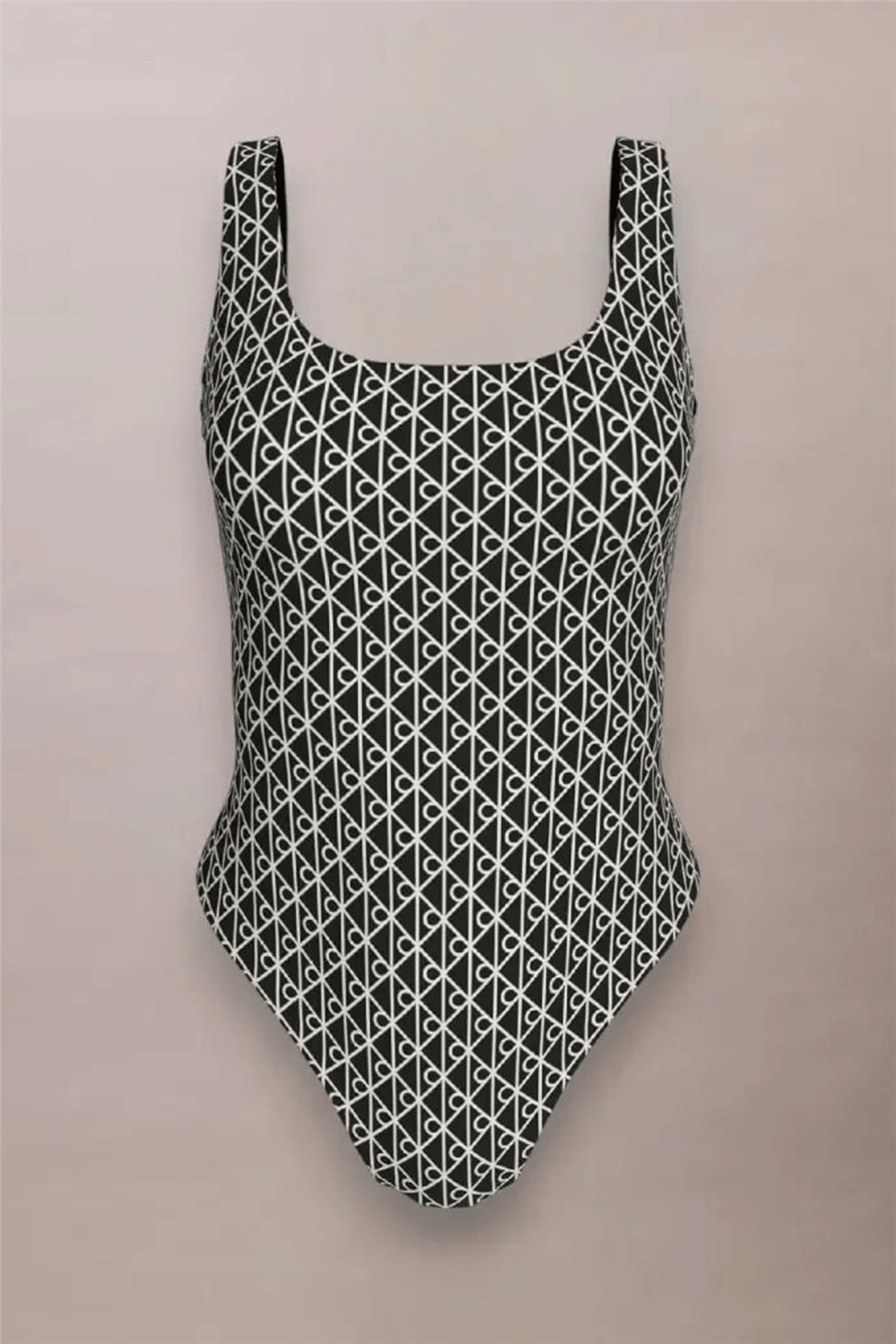Calvin Klein Scoop Back Kadın Mayo Siyah