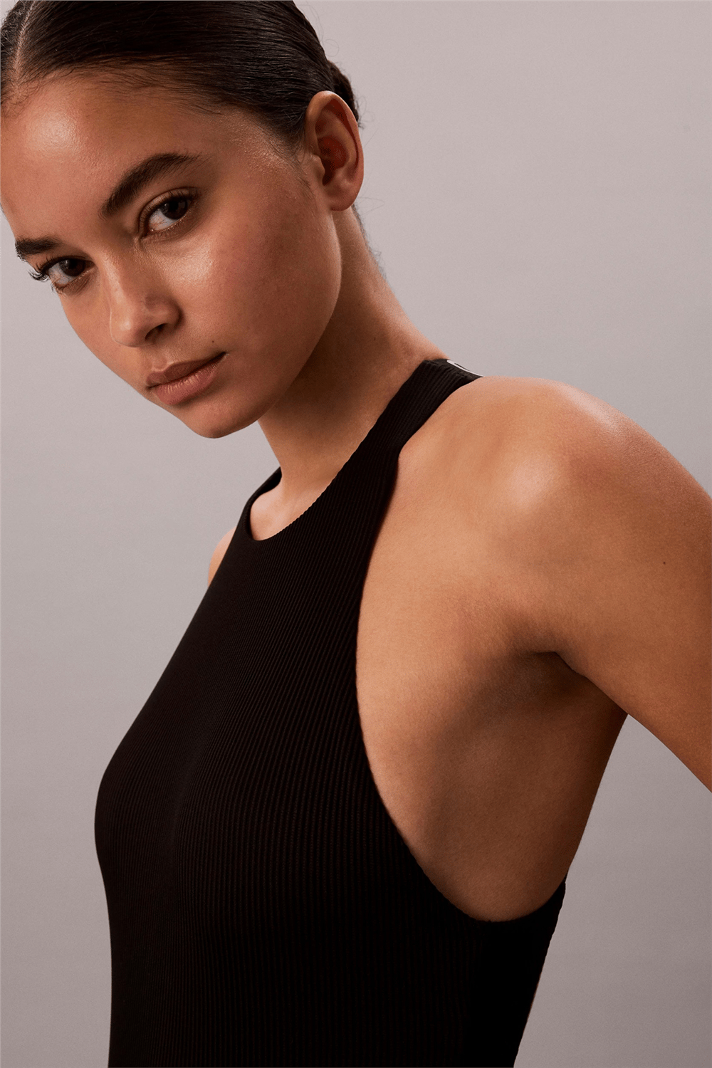 Calvin Klein Scoop Back Kadın Mayo Siyah