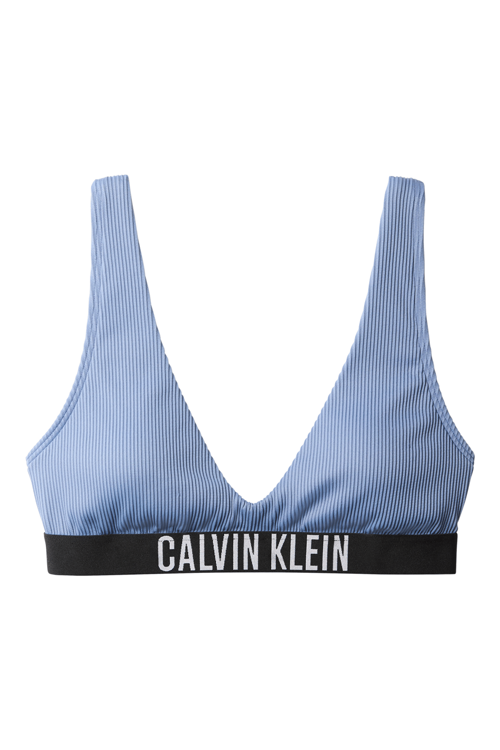 Calvin Klein Scoop Bralette Kadın Bikini Üstü Mavi