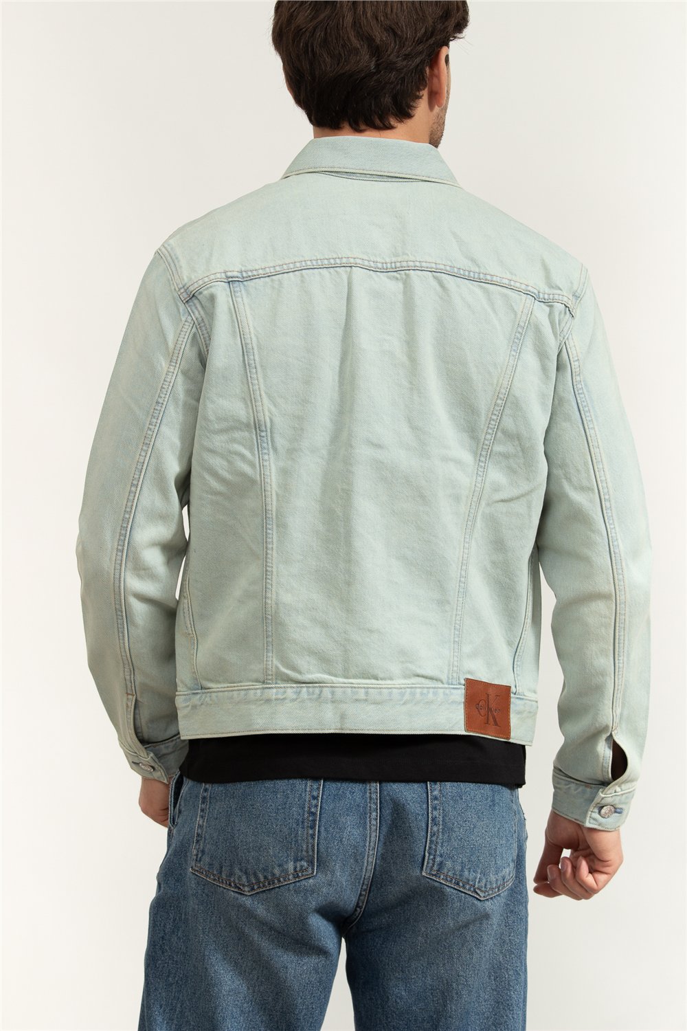 Calvin Klein Seaglass Classic Trucker Erkek Kot Mont