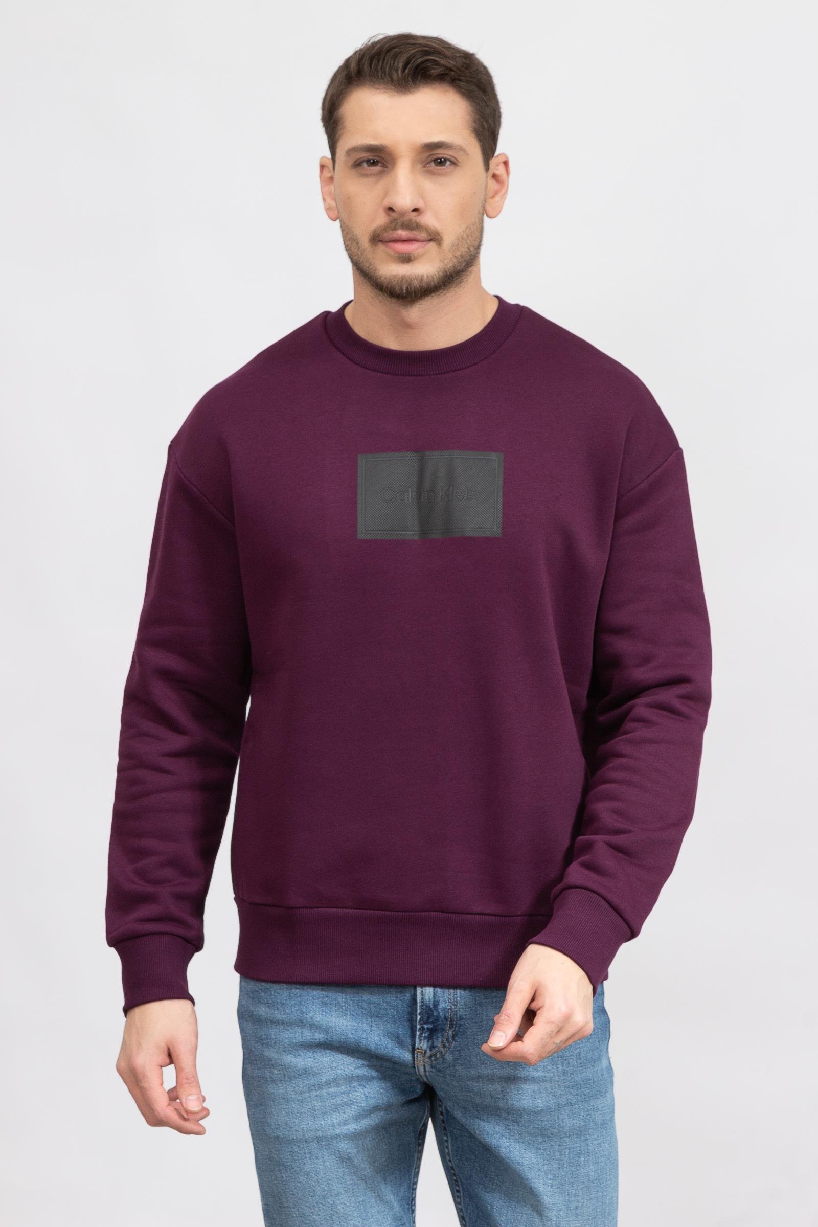 Calvin Klein Seasonal Logo D2 Erkek Bisiklet Yaka Sweatshirt
