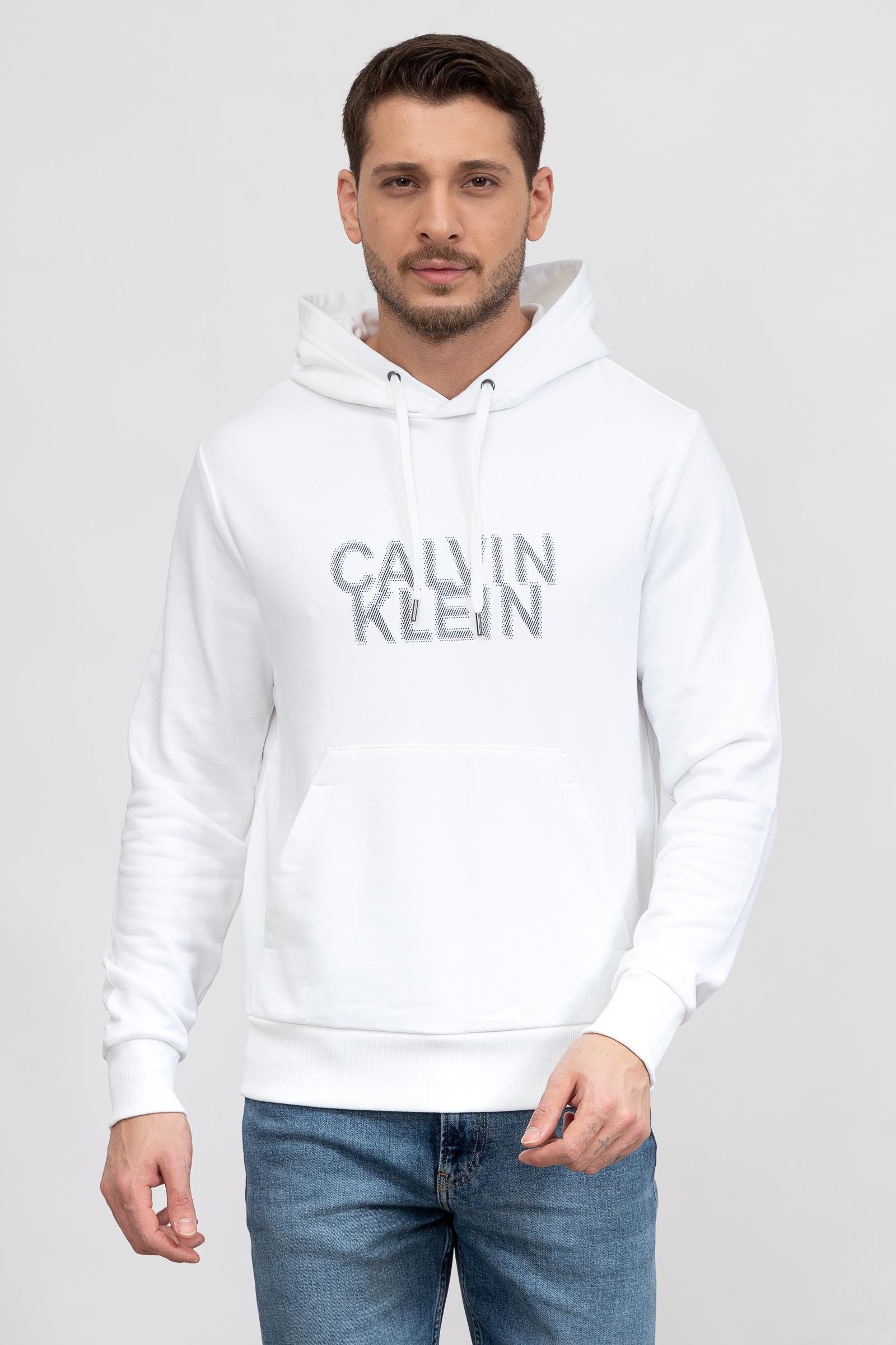 Calvin Klein Seasonal Logo Erkek Kapüşonlu Sweatshirt