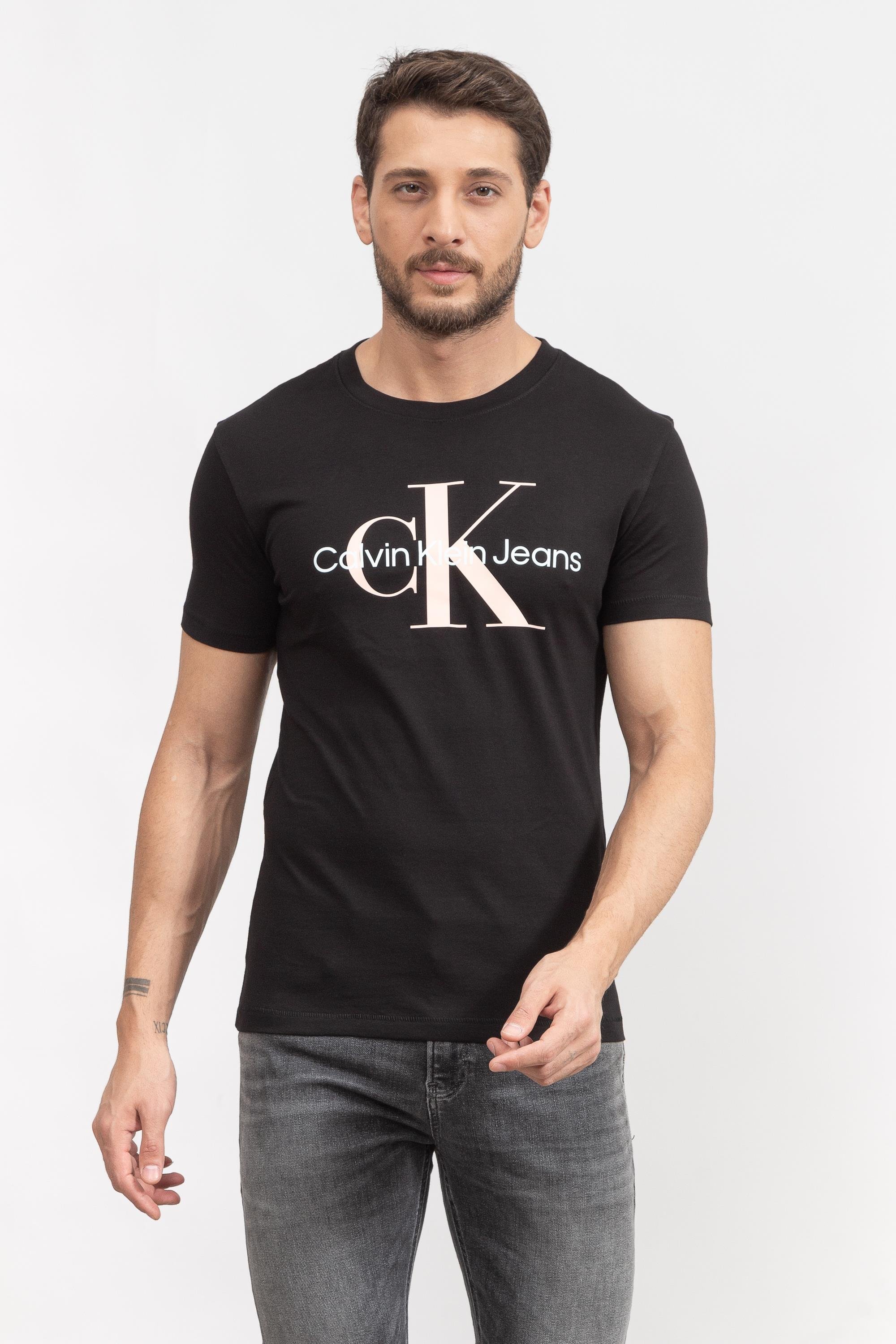 Calvin Klein Seasonal Monologo Erkek Bisiklet Yaka T-Shirt