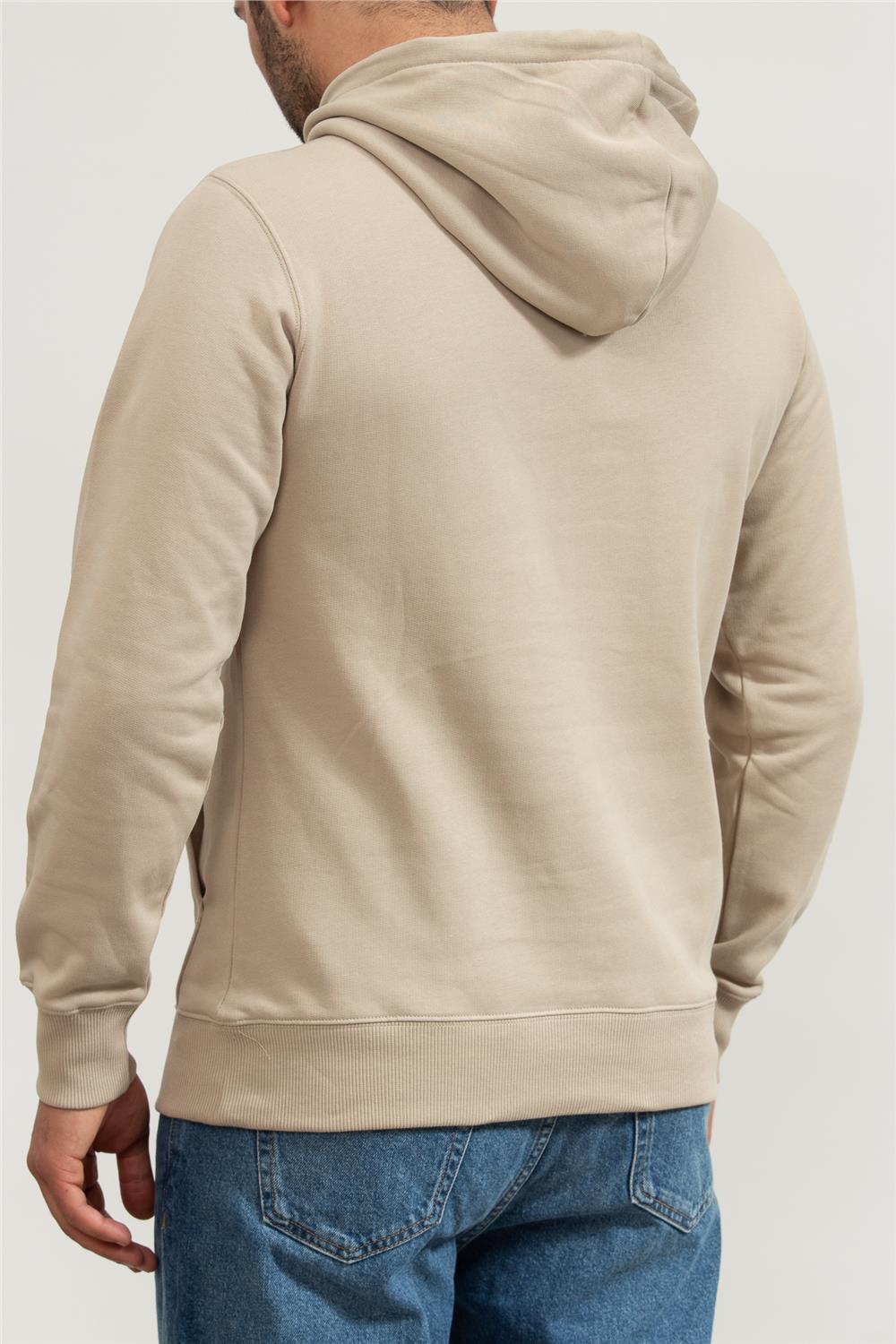 Calvin Klein Seasonal Monologo Regular Hoodie Erkek Kapüşonlu Sweatshirt