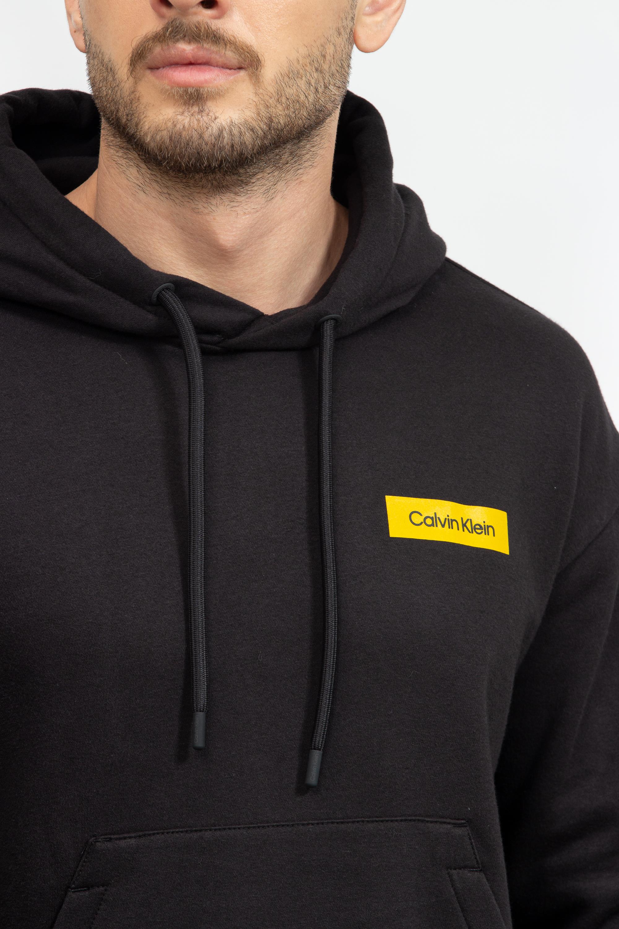 Calvin Klein Sense Layer Back Graphic Erkek Kapüşonlu Sweatshirt