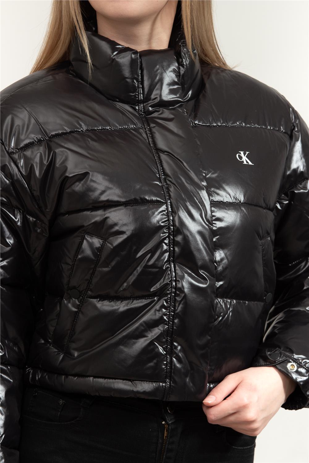 Calvin Klein Shine Crop Puffer Kadın Mont