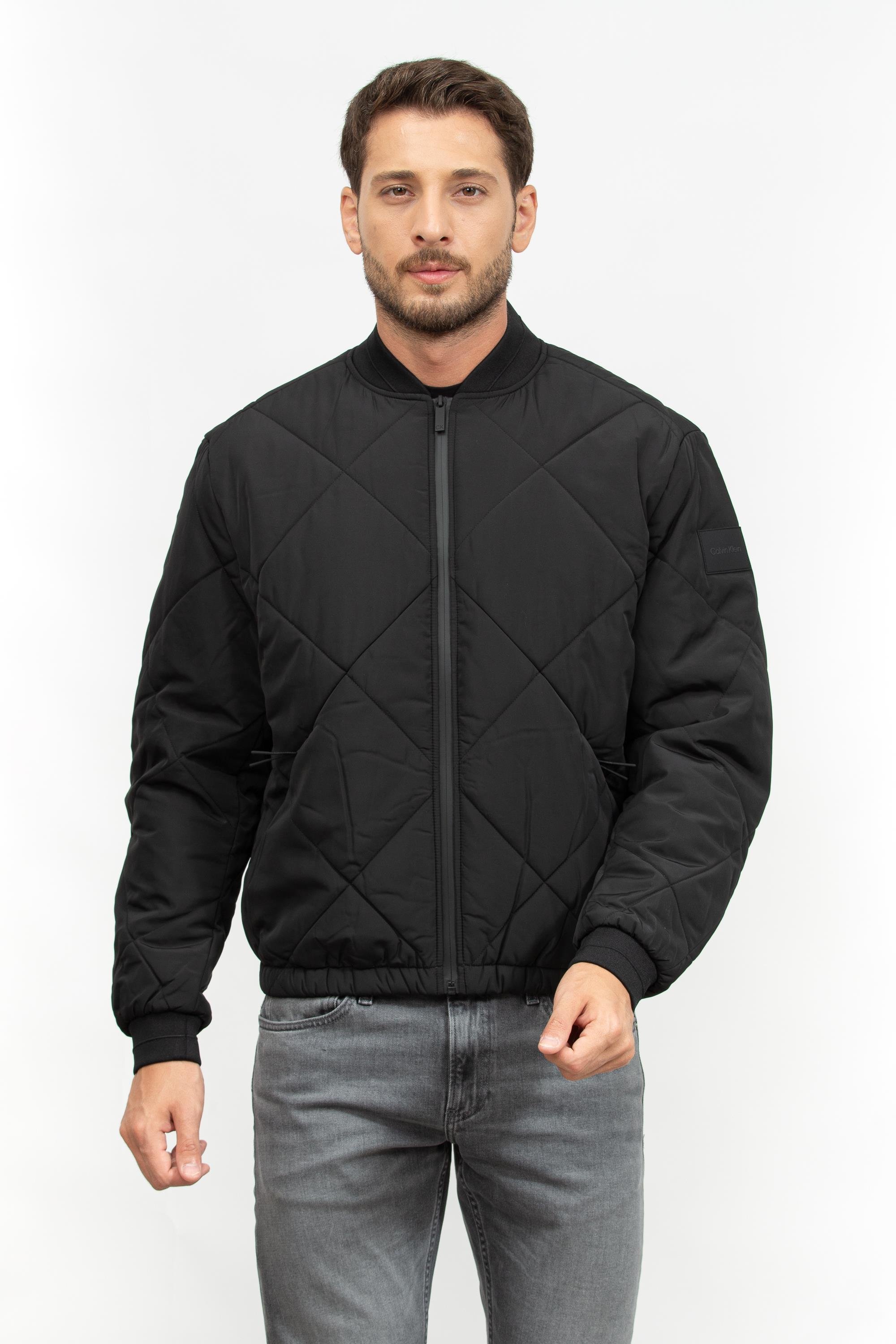 Calvin Klein Signature Quilt Bomber Erkek Mont