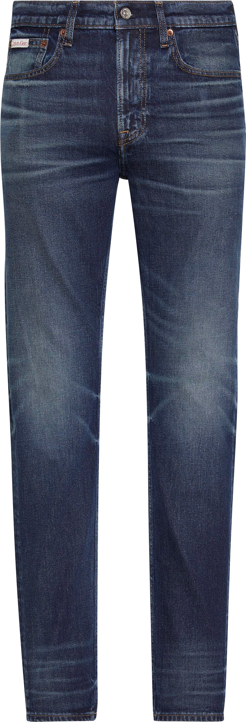 Calvin Klein Slim Taper Dark Crescent Thermo Erkek Jean Pantolon
