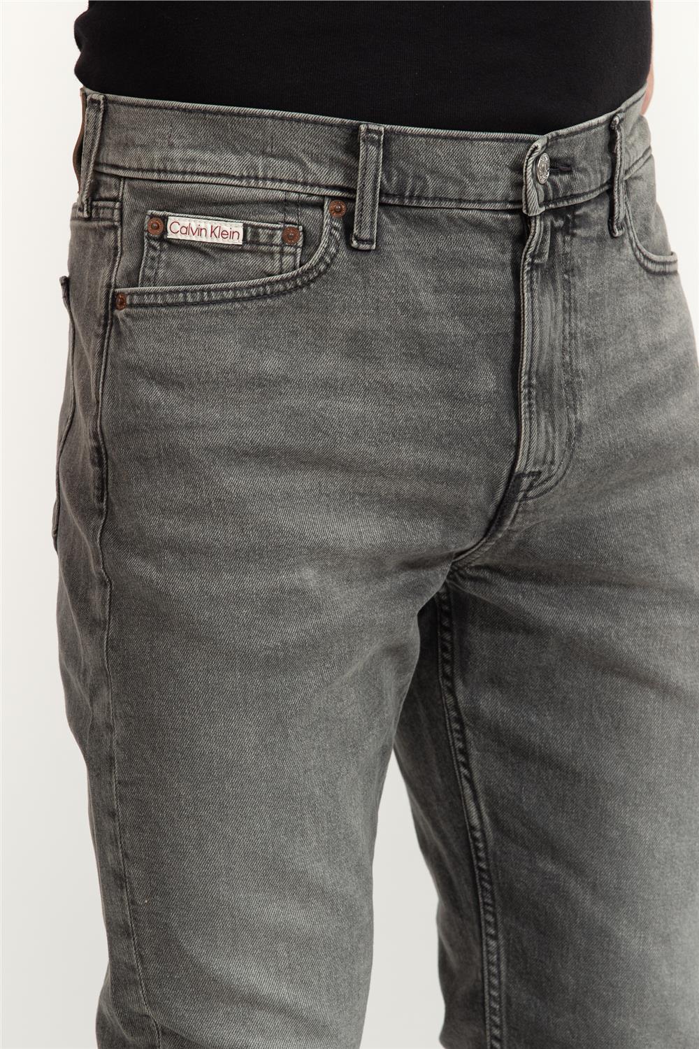 Calvin Klein Slim Taper Hearst Grey Erkek Jean Pantolon