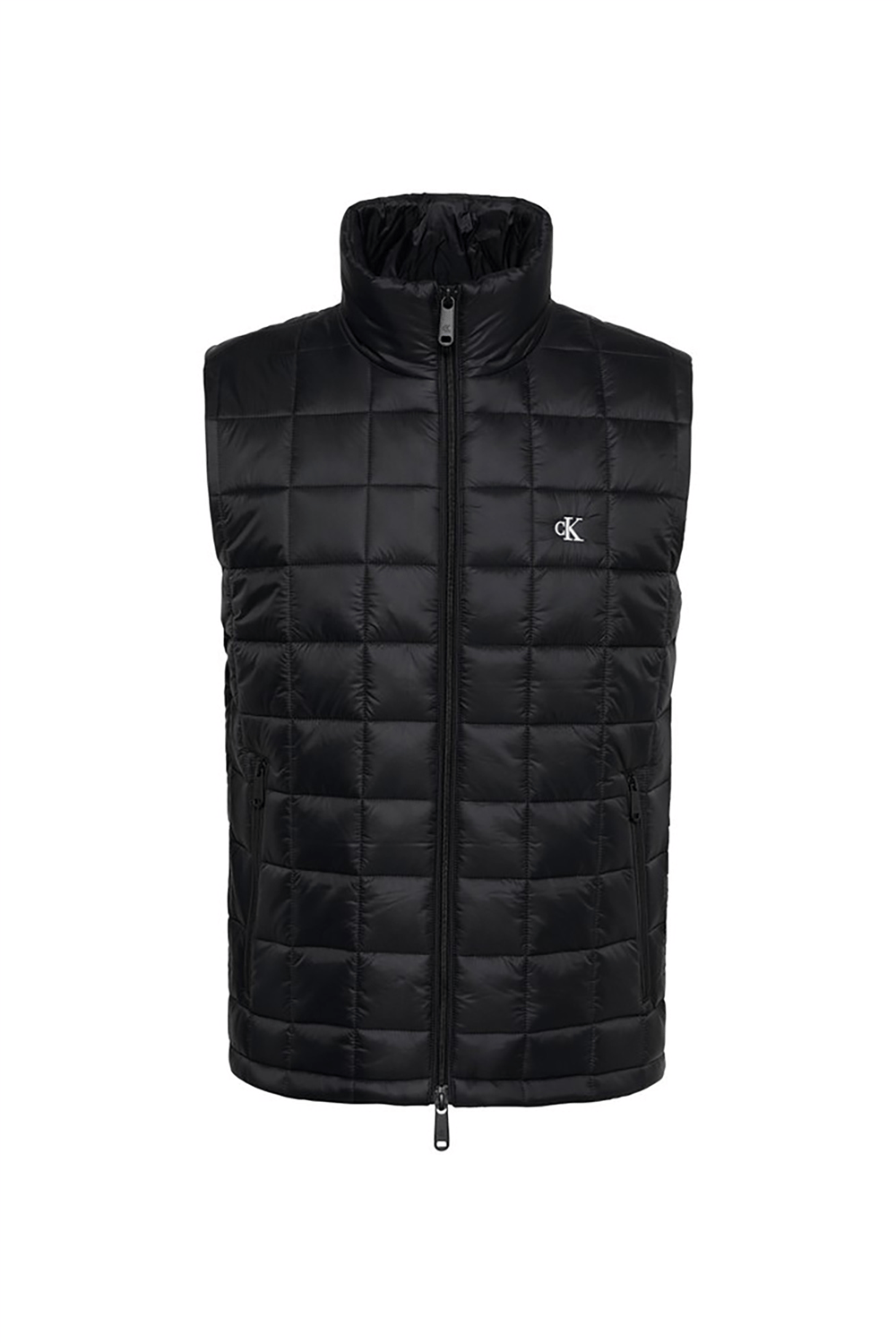 Calvin Klein Slvss Ultraltwt Nylon Quilted Pu Erkek Mont Siyah