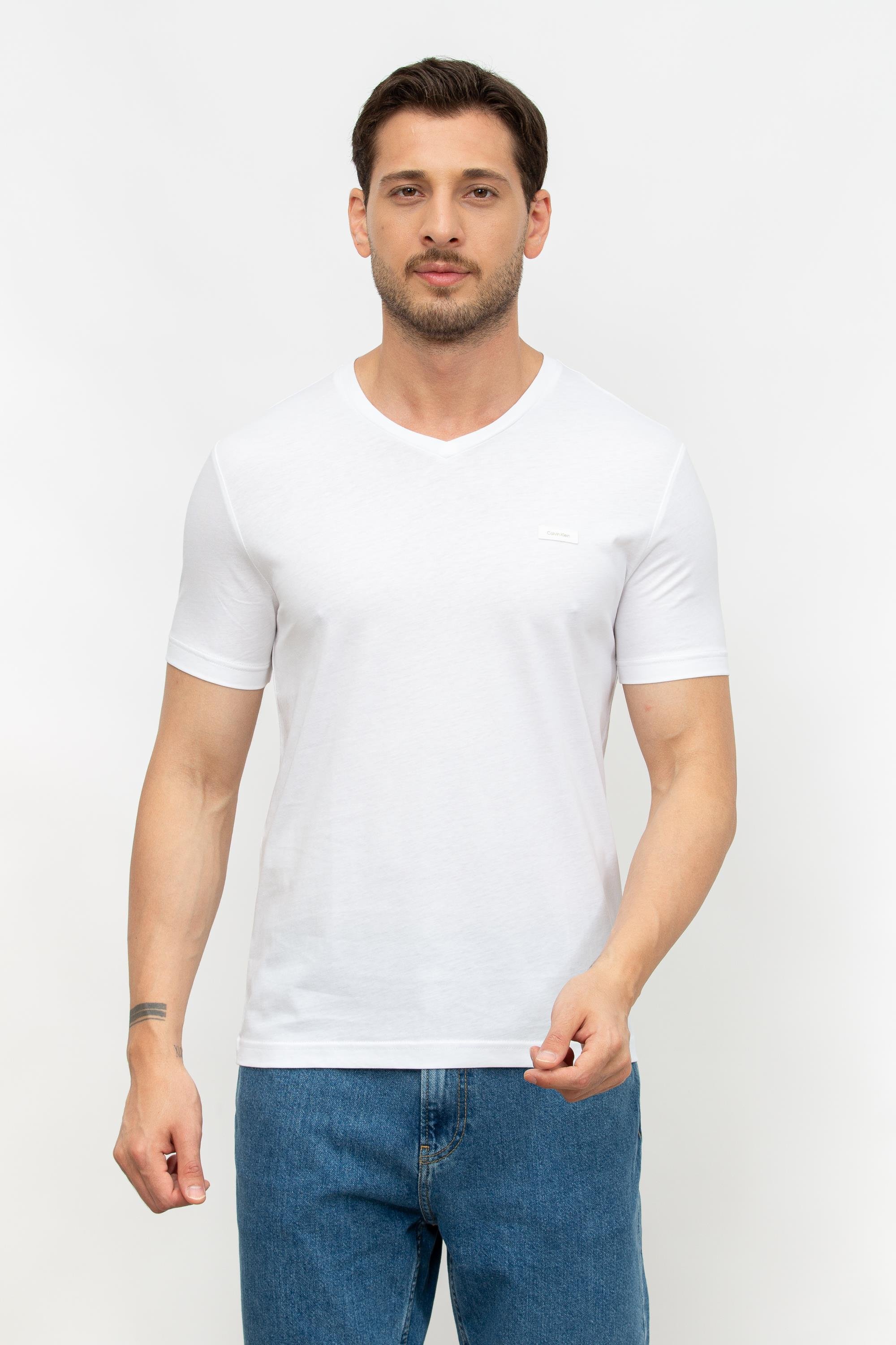 Calvin Klein Smooth Cotton Erkek Bisiklet Yaka T-Shirt
