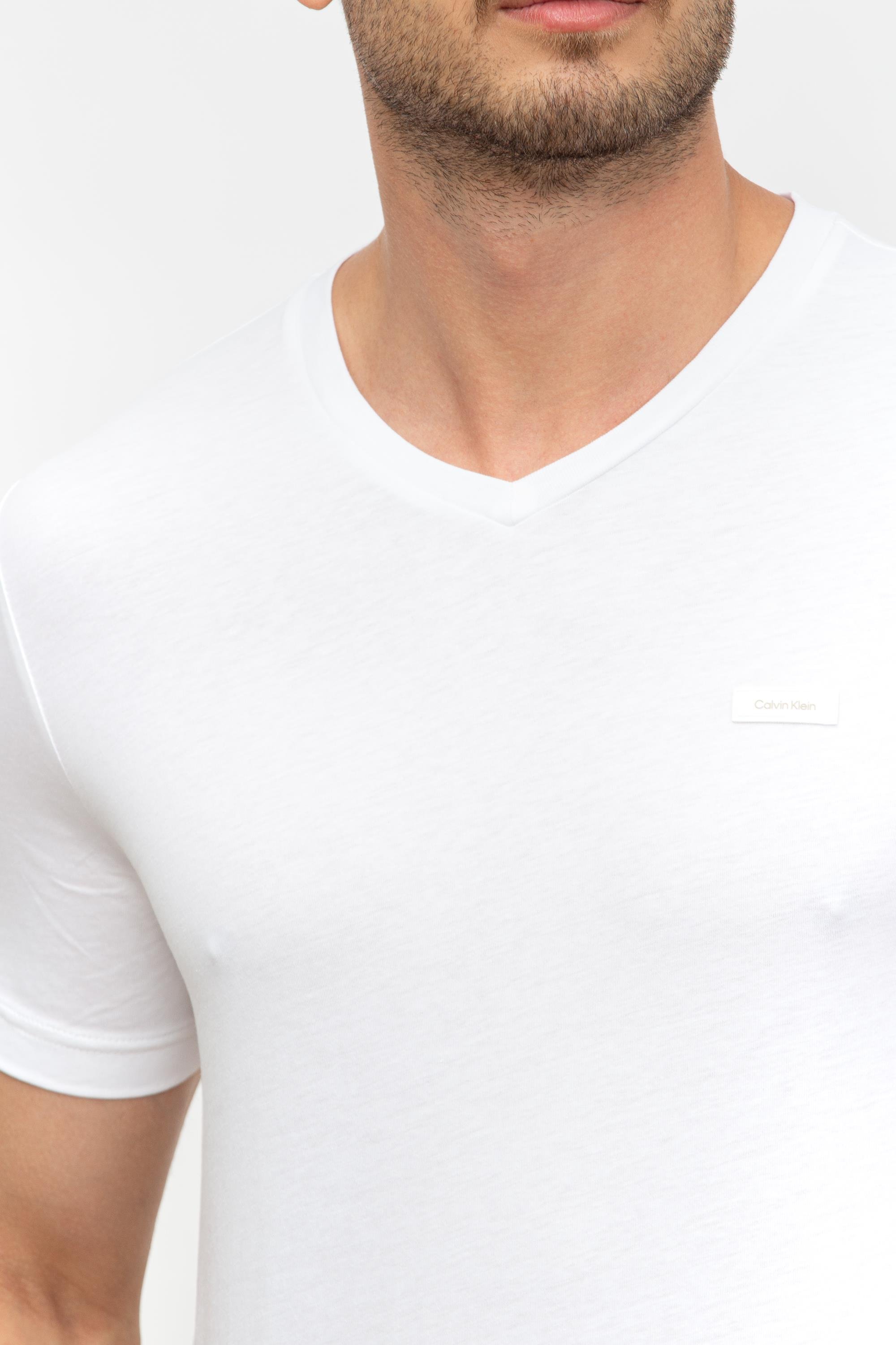 Calvin Klein Smooth Cotton Erkek Bisiklet Yaka T-Shirt