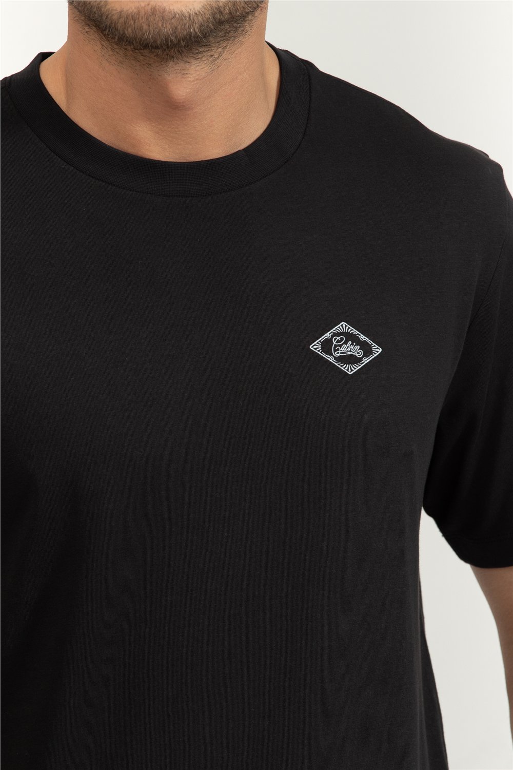 Calvin Klein SS 20S Calvin Matchbox Graphic T Erkek Bisiklet Yaka T-Shirt