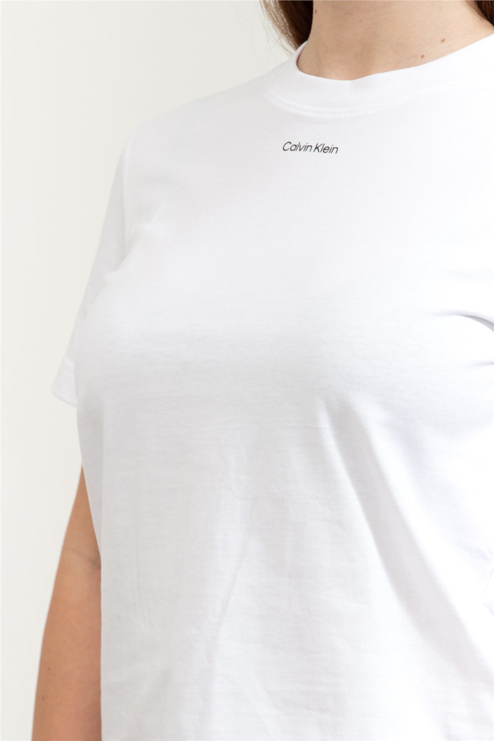 Calvin Klein SS 20S Classic Logo Tee Kadın Bisiklet Yaka T-Shirt