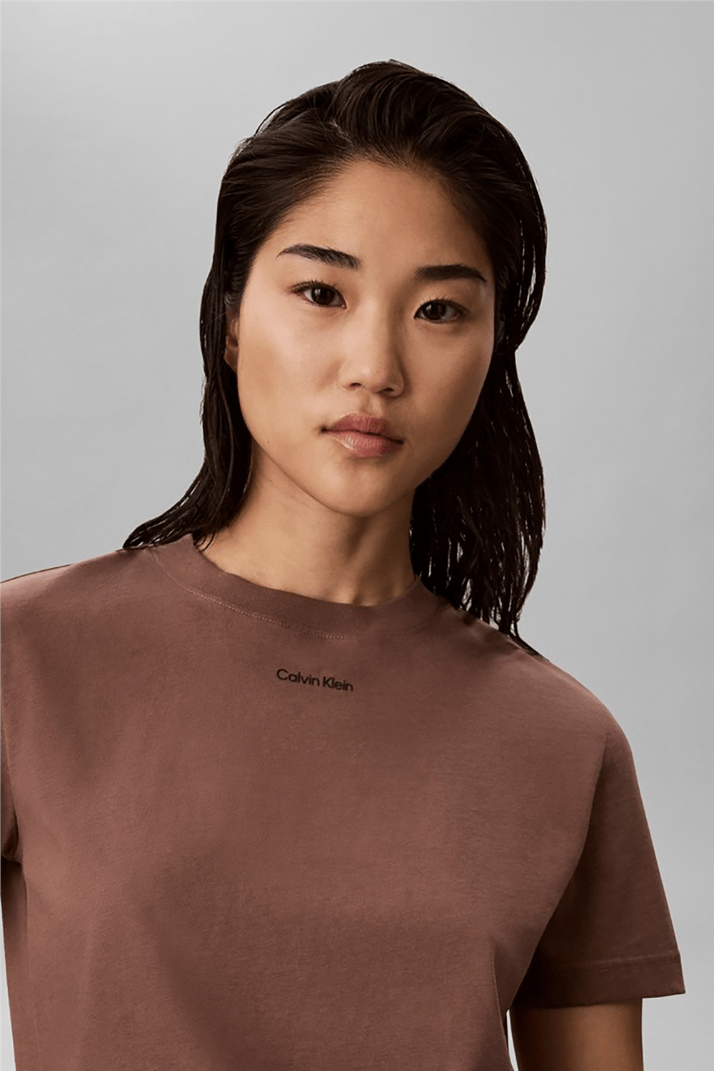 Calvin Klein SS 20S Classic Logo Tee Kadın Bisiklet Yaka T-Shirt