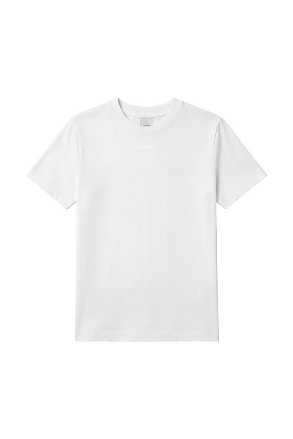 Calvin Klein Ss 20S Classic Seasonal Logo Tee Kadın Bisiklet Yaka T-Shirt Beyaz