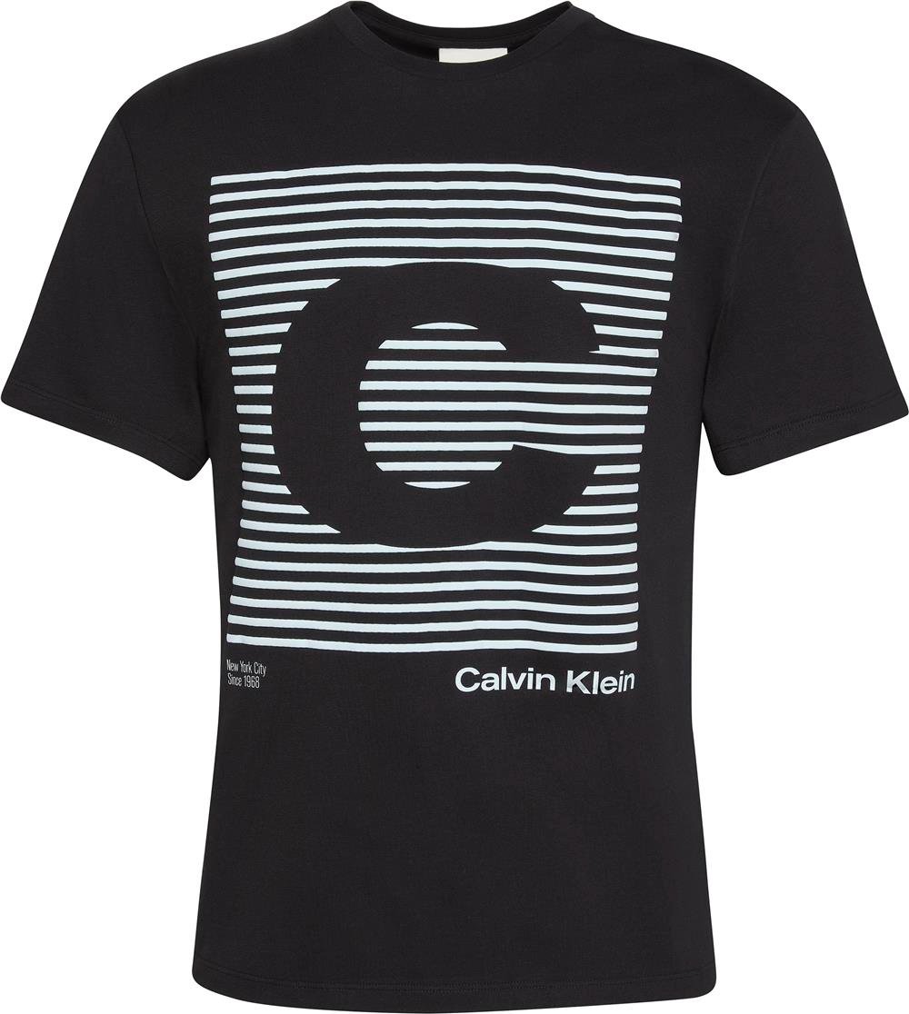 Calvin Klein Ss 20S io Ck Speakers Graphic Erkek Bisiklet Yaka T-Shirt