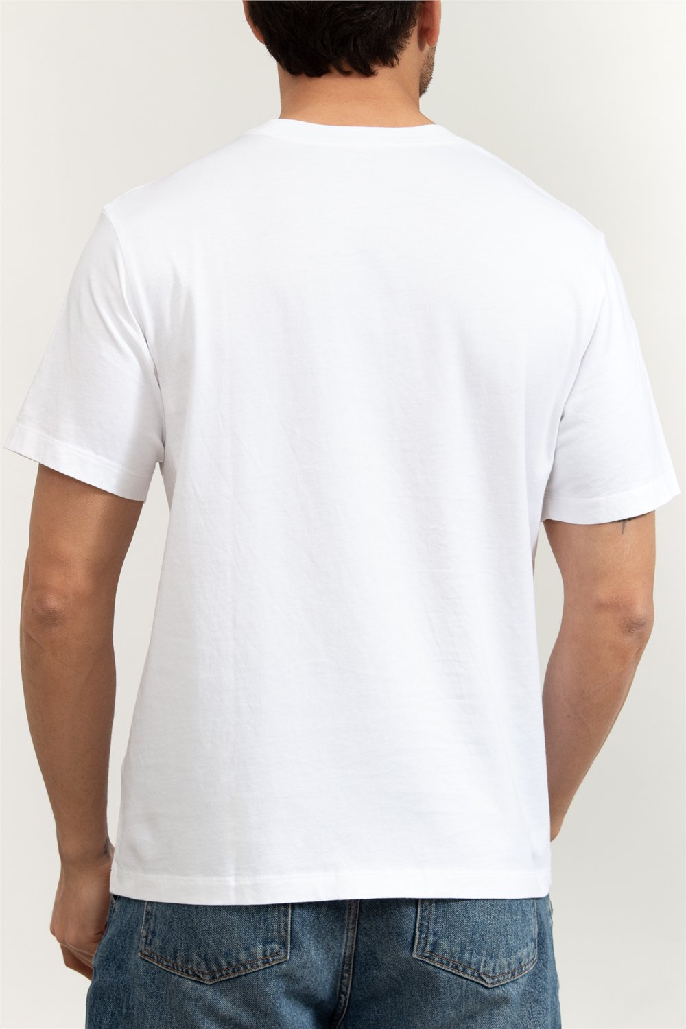 Calvin Klein SS 20S LN Calvin College Graphic Erkek Bisiklet Yaka T-Shirt