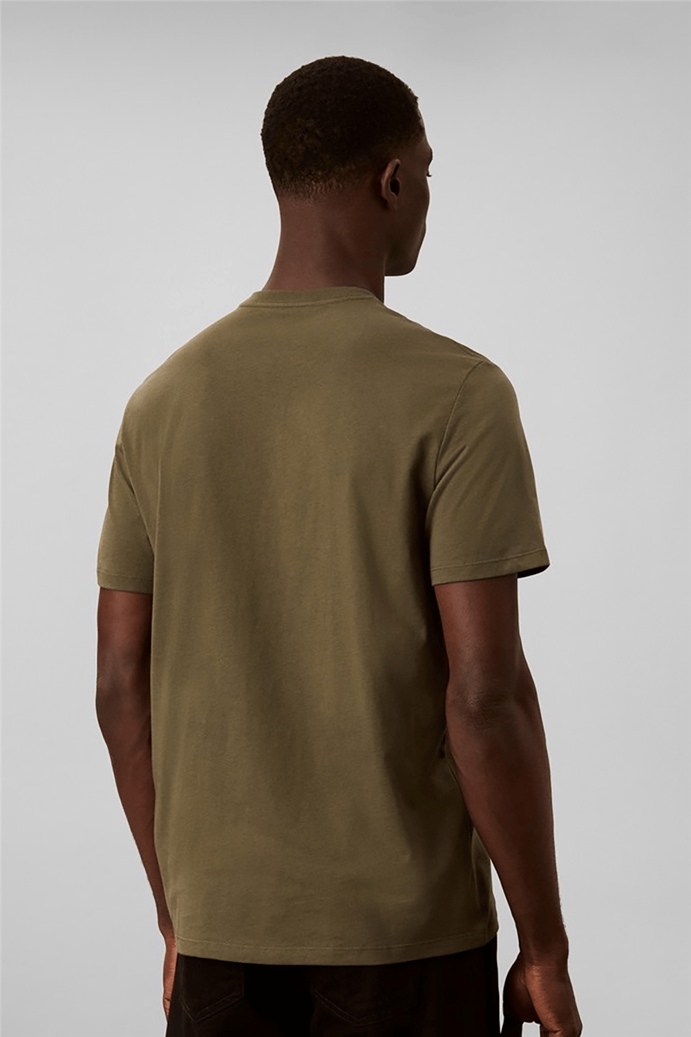 Calvin Klein Ss 30S Eu Boxed Calvin Graphic T Erkek Bisiklet Yaka T-Shirt Yeşil
