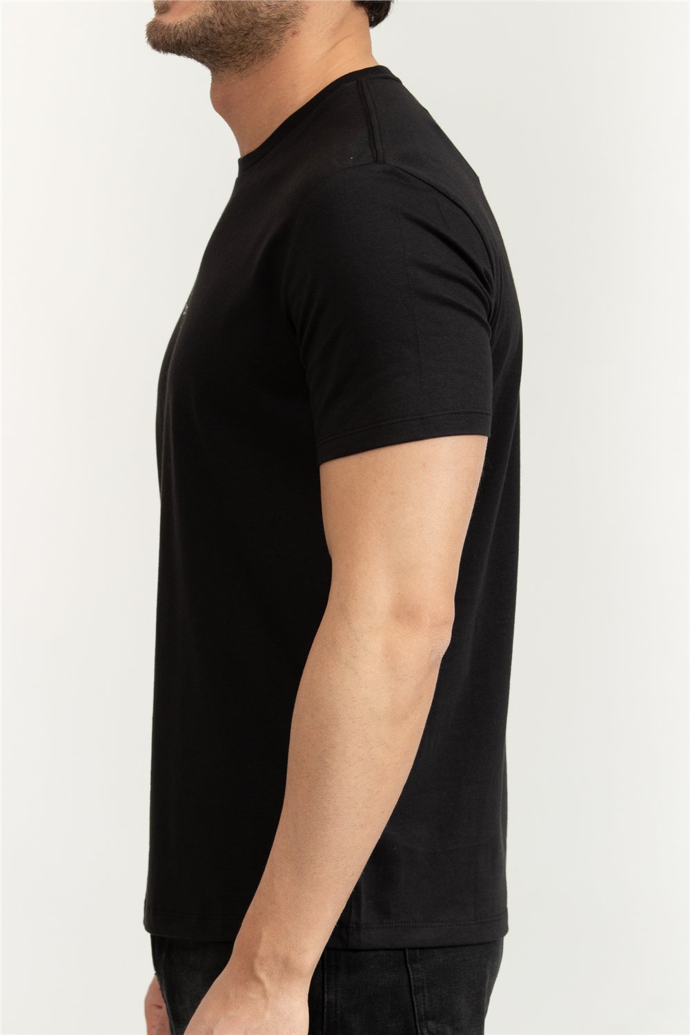 Calvin Klein SS 30S Micro Monologo Graphic Te Erkek Bisiklet Yaka T-Shirt