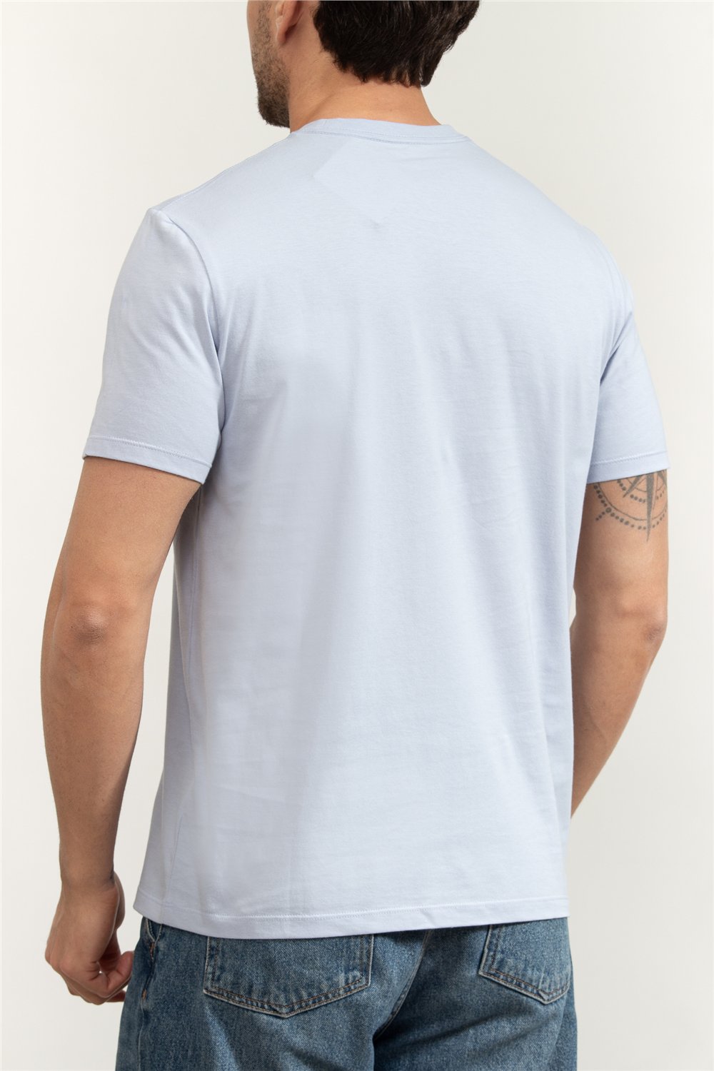 Calvin Klein SS 30S Micro Monologo Graphic Te Erkek Bisiklet Yaka T-Shirt
