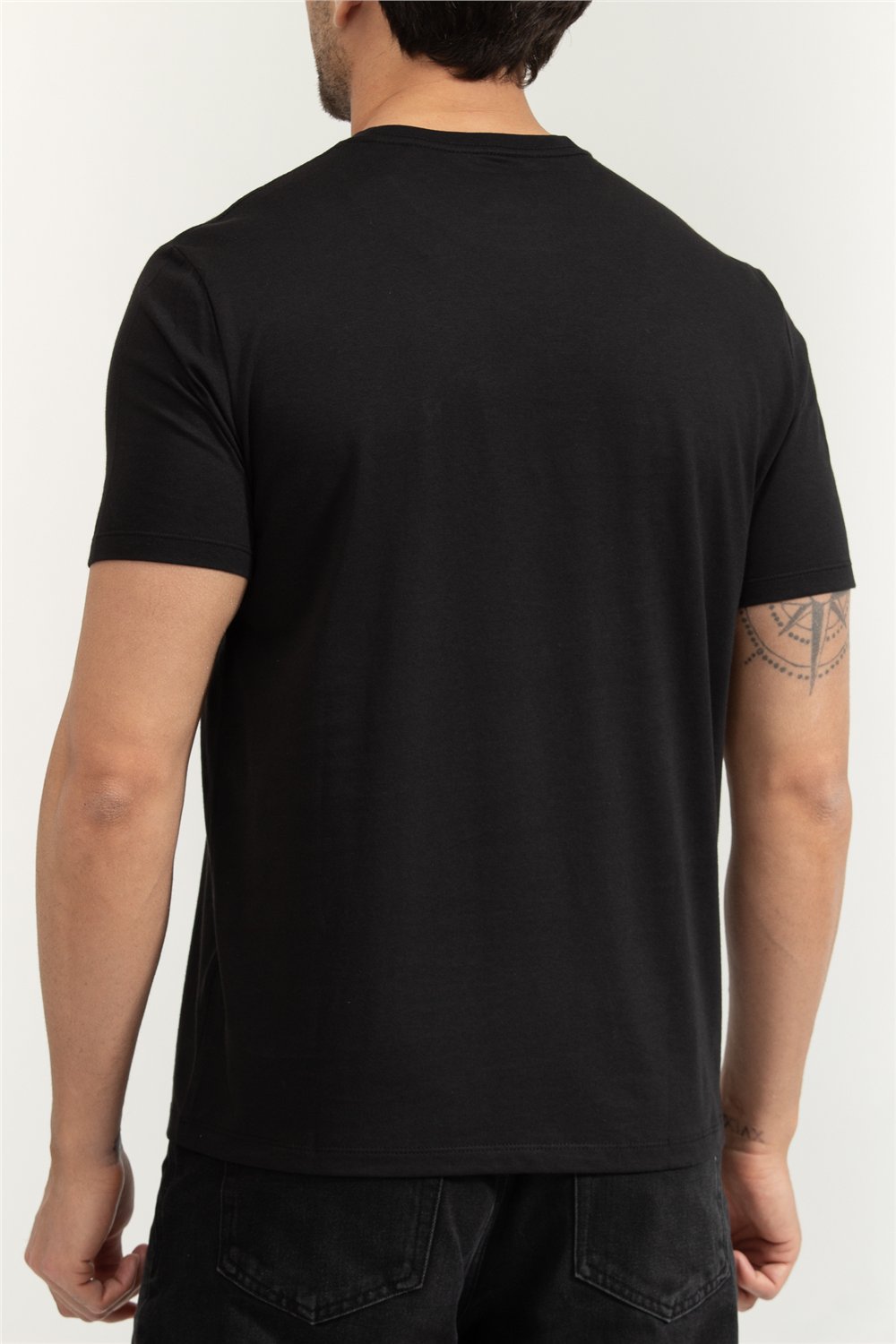Calvin Klein SS 30S Micro Monologo Graphic Te Erkek Bisiklet Yaka T-Shirt