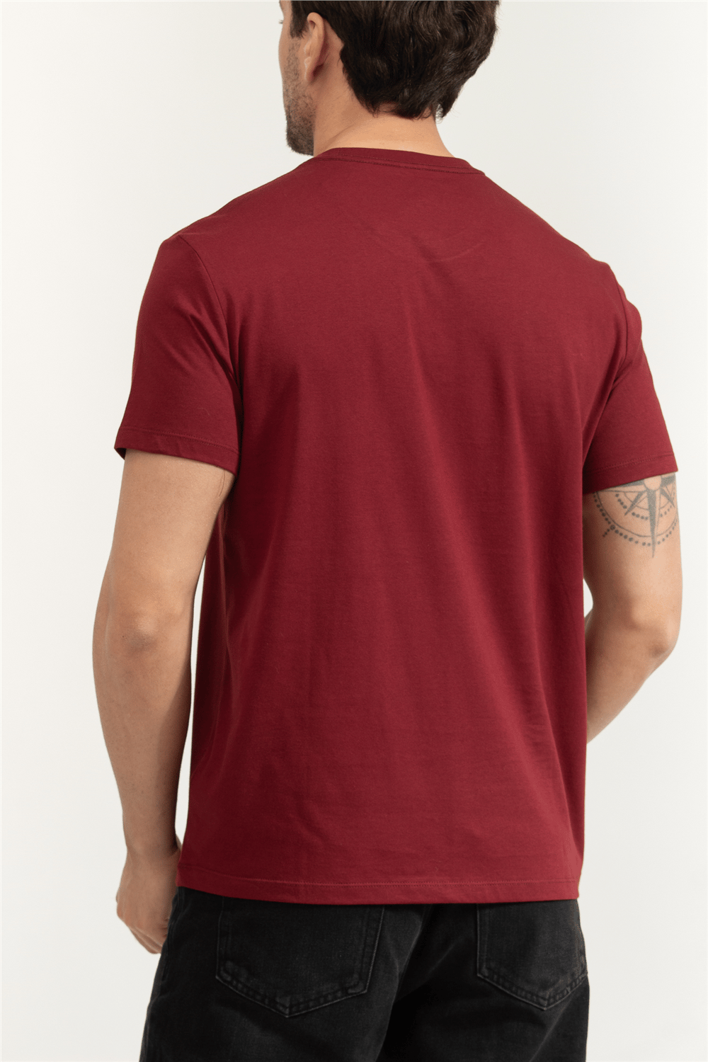 Calvin Klein SS 30S Micro Monologo Graphic Te Erkek Bisiklet Yaka T-Shirt