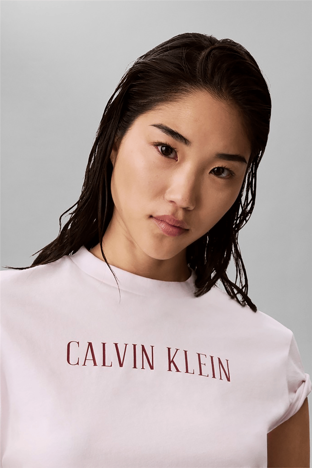 Calvin Klein Ss Classic Varsity Logo Tee Kadın Bisiklet Yaka T-Shirt