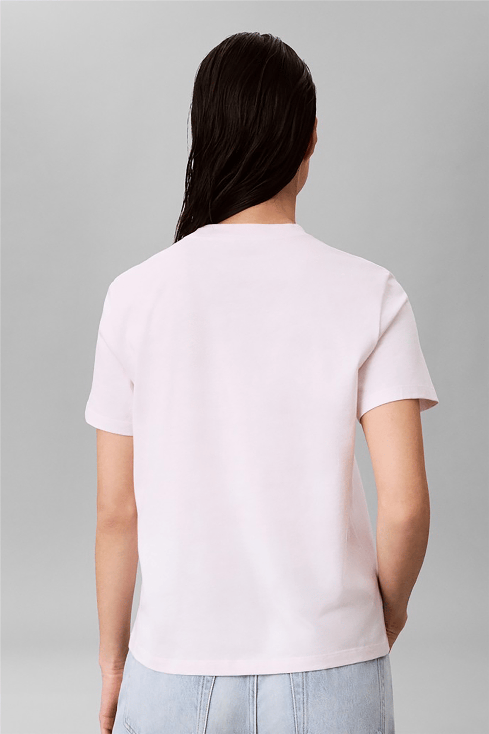 Calvin Klein Ss Classic Varsity Logo Tee Kadın Bisiklet Yaka T-Shirt