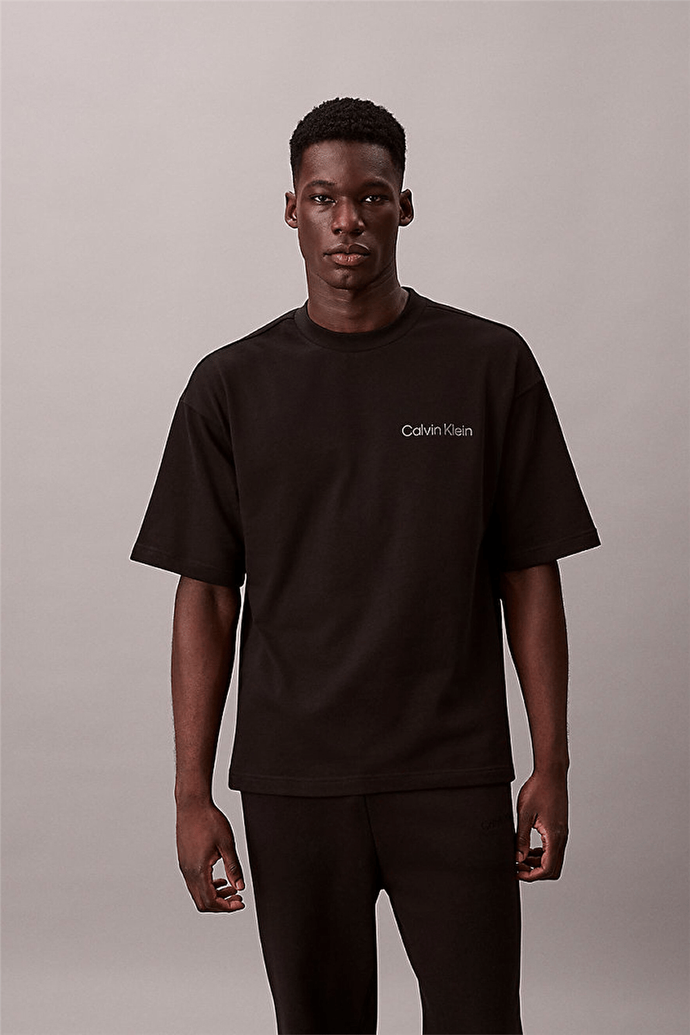 Calvin Klein S/S Crew Neck Erkek Pijama Üstü Siyah