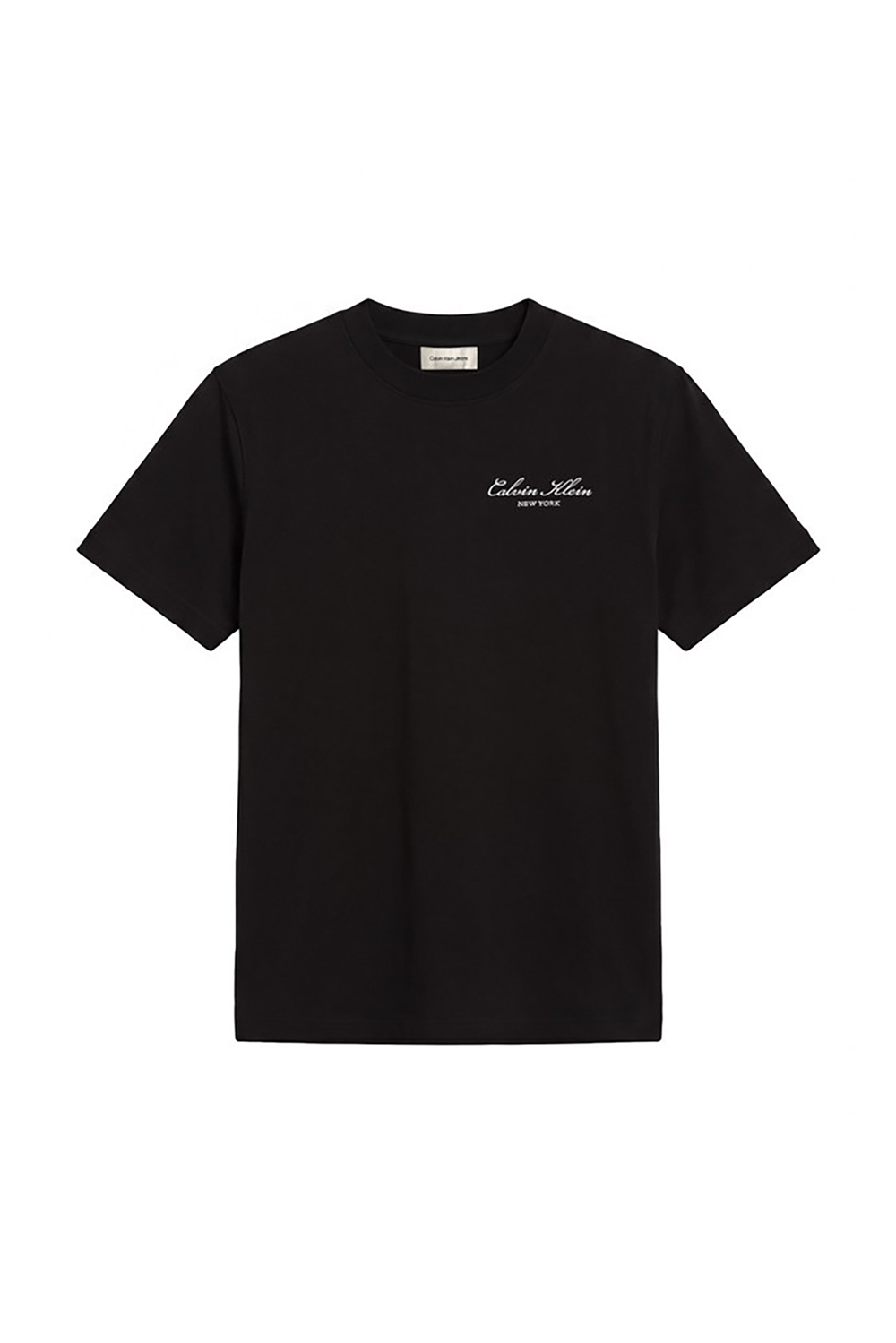 Calvin Klein Ss Easy 20S Script Calvin Klein Erkek Bisiklet Yaka T-Shirt Siyah