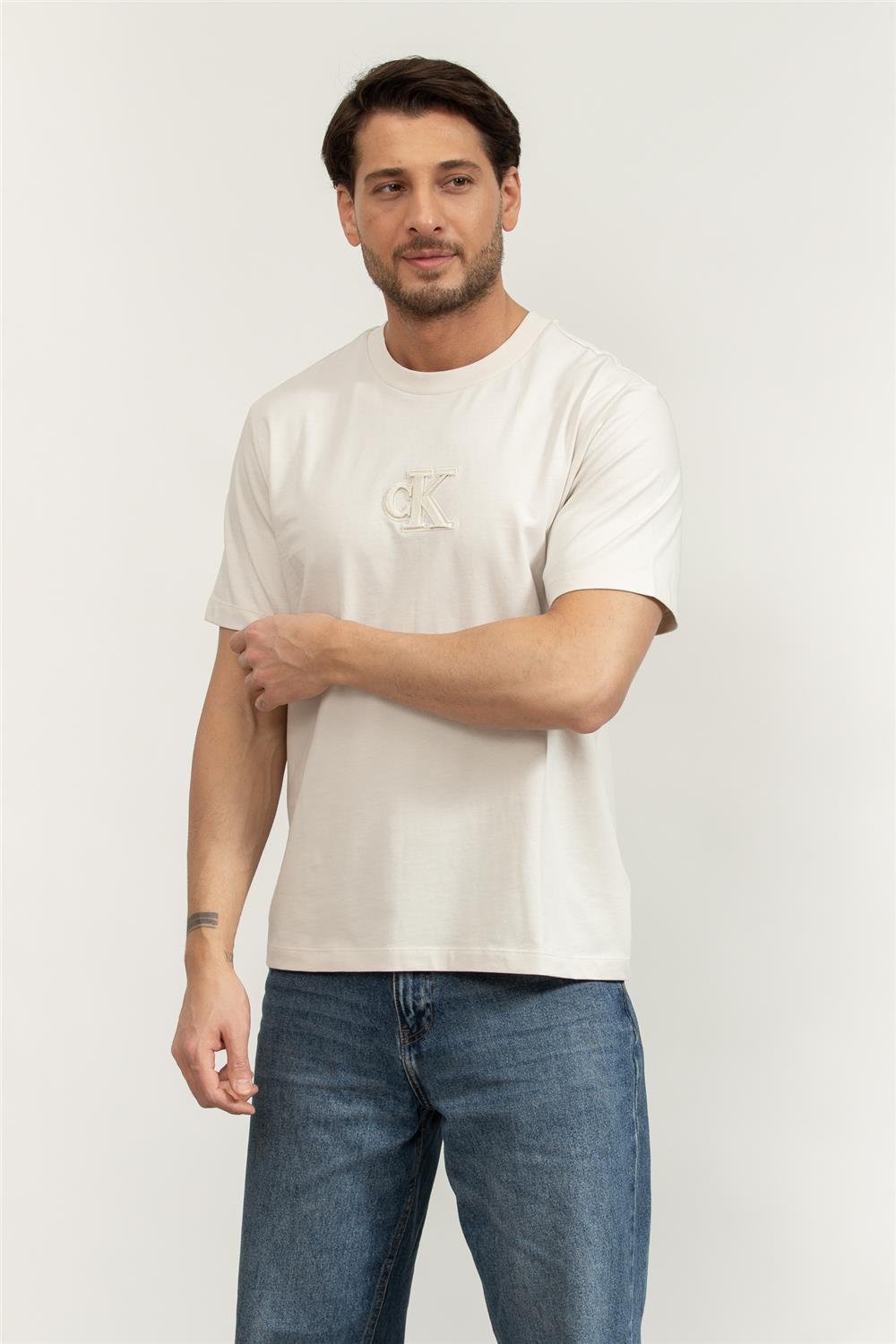 Calvin Klein Ss Gift Giving 20S Easy Tee Erkek Bisiklet Yaka T-Shirt