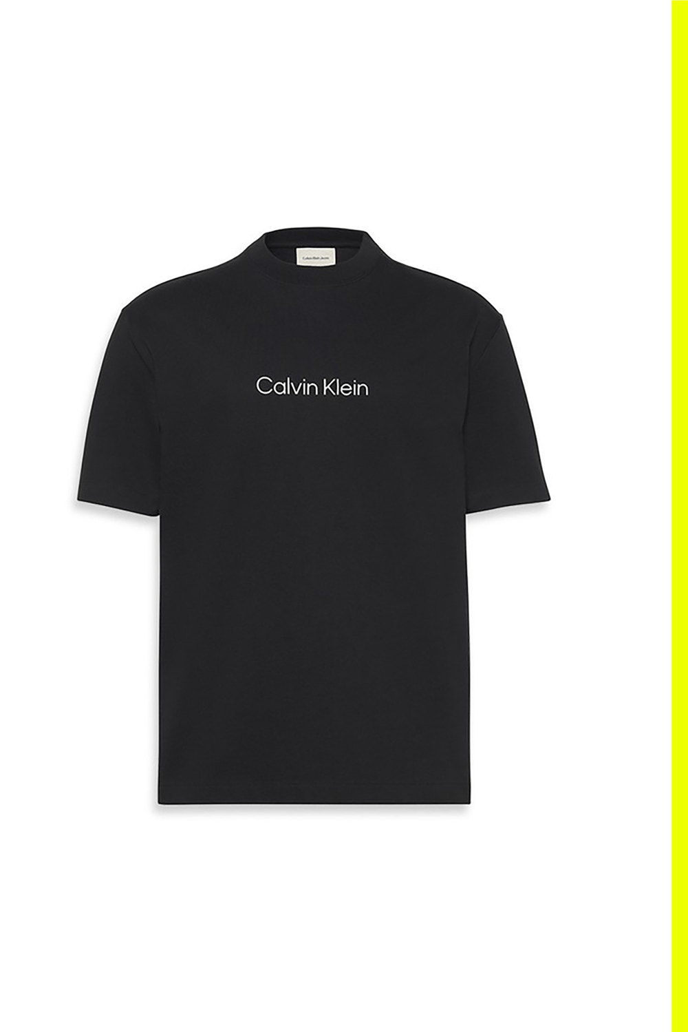 Calvin Klein Ss Rlxd 16S Std Logo Crewnk Tee Erkek Bisiklet Yaka T-Shirt Siyah