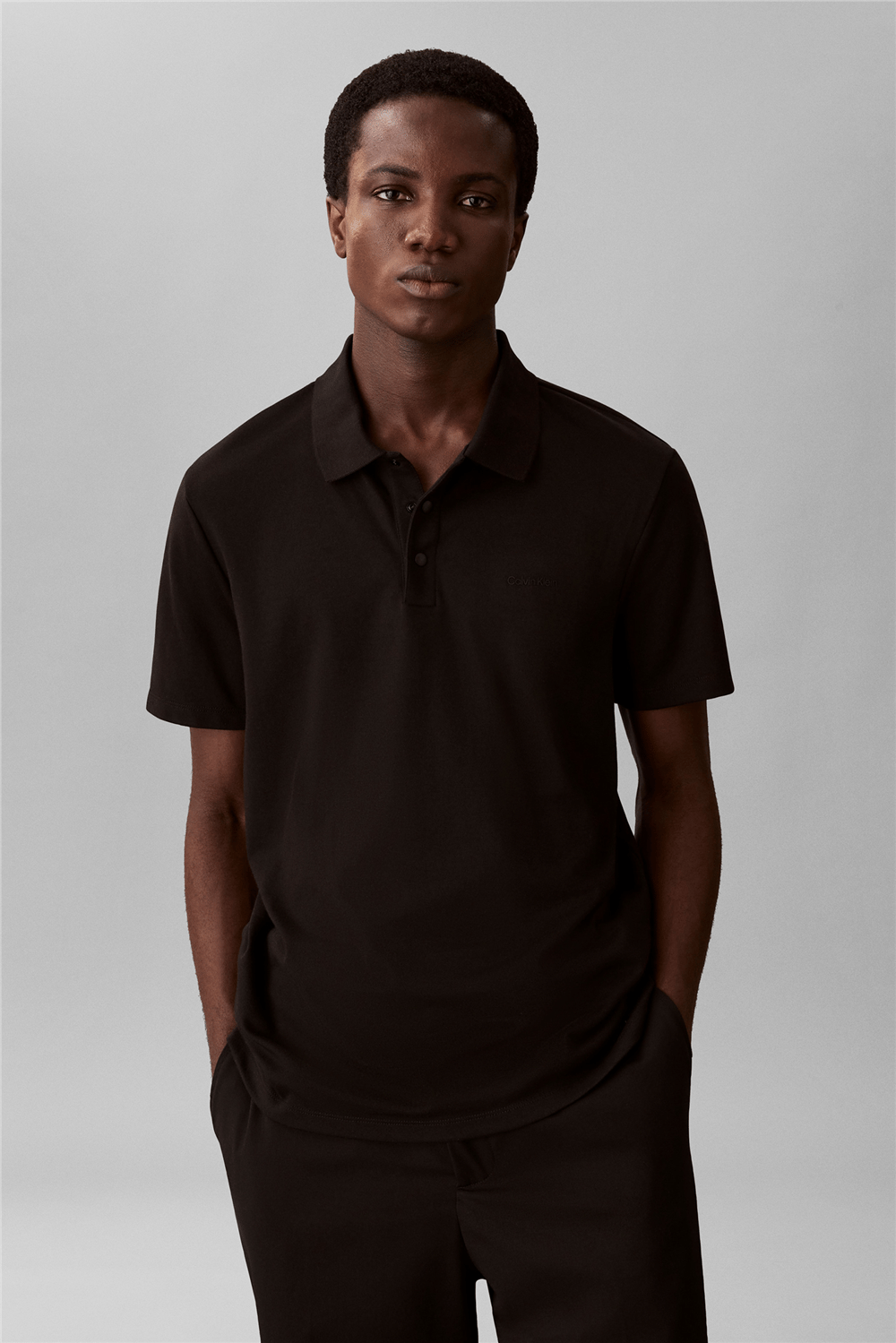 Calvin Klein Ss Tech Birdseye int Erkek Polo Yaka T-Shirt