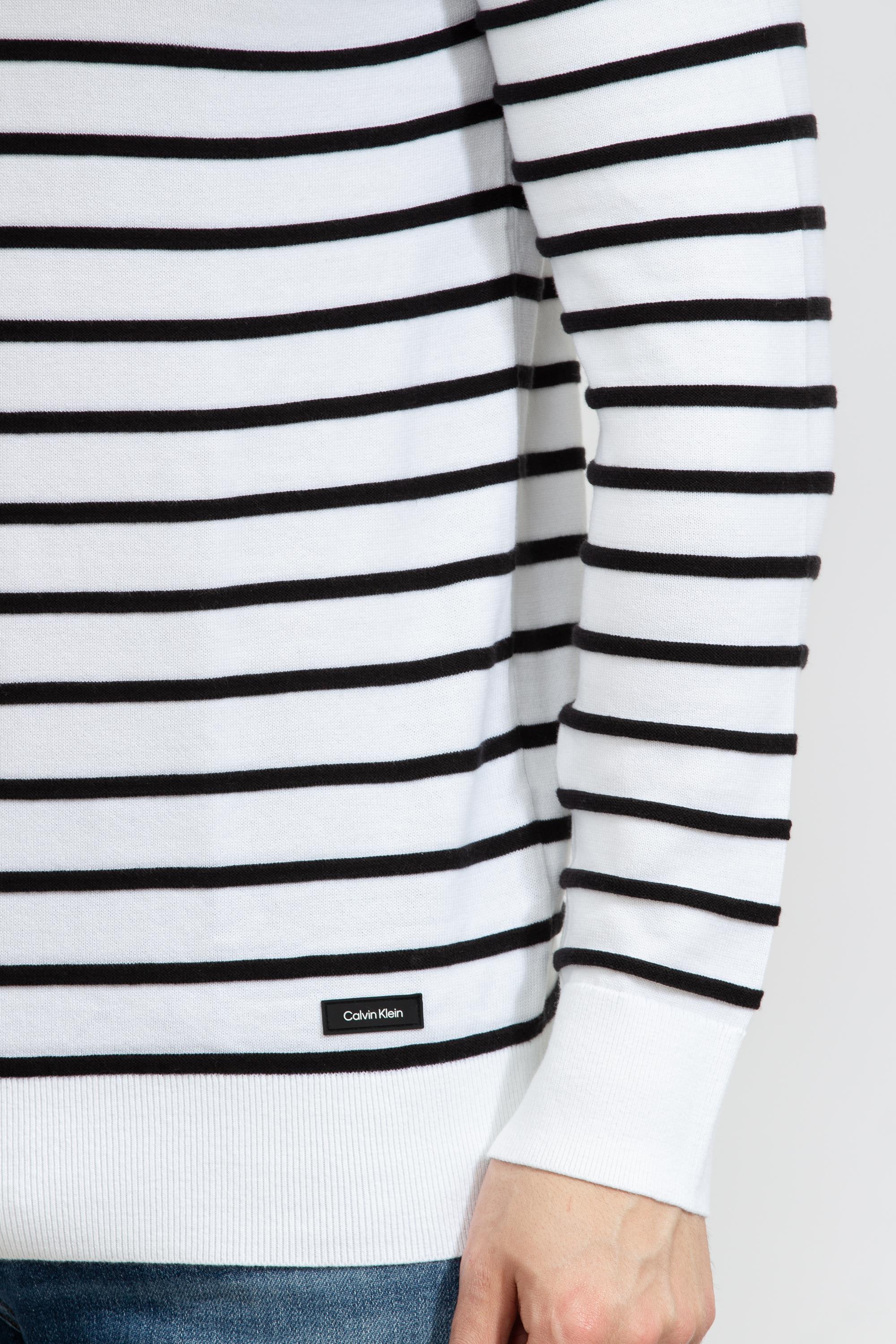 Calvin Klein Striped Comfort Sweater Erkek Triko
