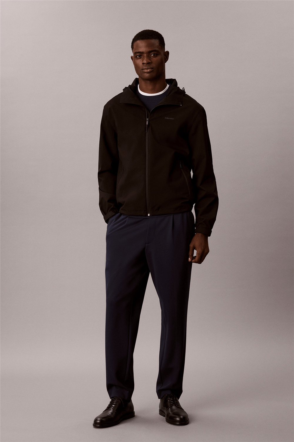 Calvin Klein Tapered Tech Knit Pleated Pant Erkek Pantolon Lacivert