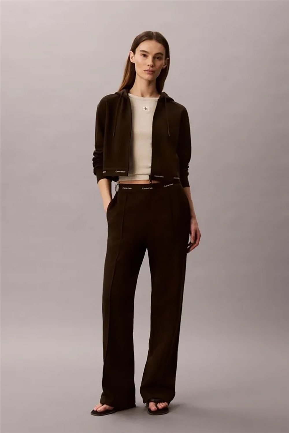 Calvin Klein Terry Logo Waistband Track Pant Kadın Eşofman Altı