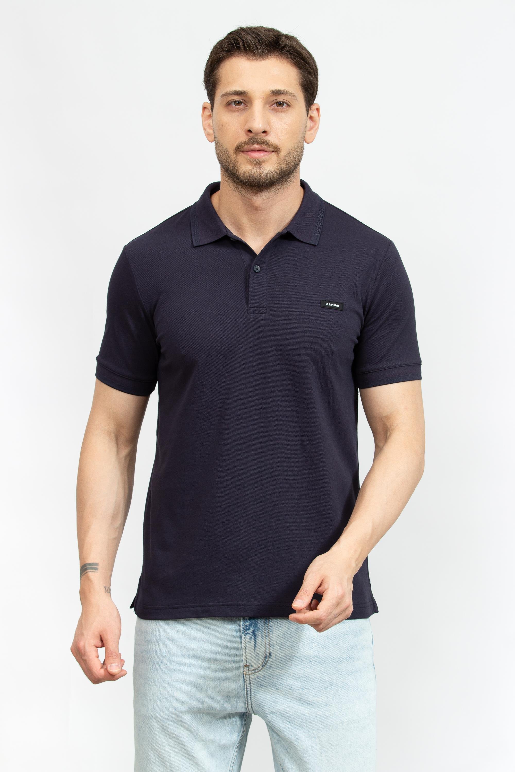 Calvin Klein Thermo Tech Pique Slim Erkek Polo Yaka T-Shirt