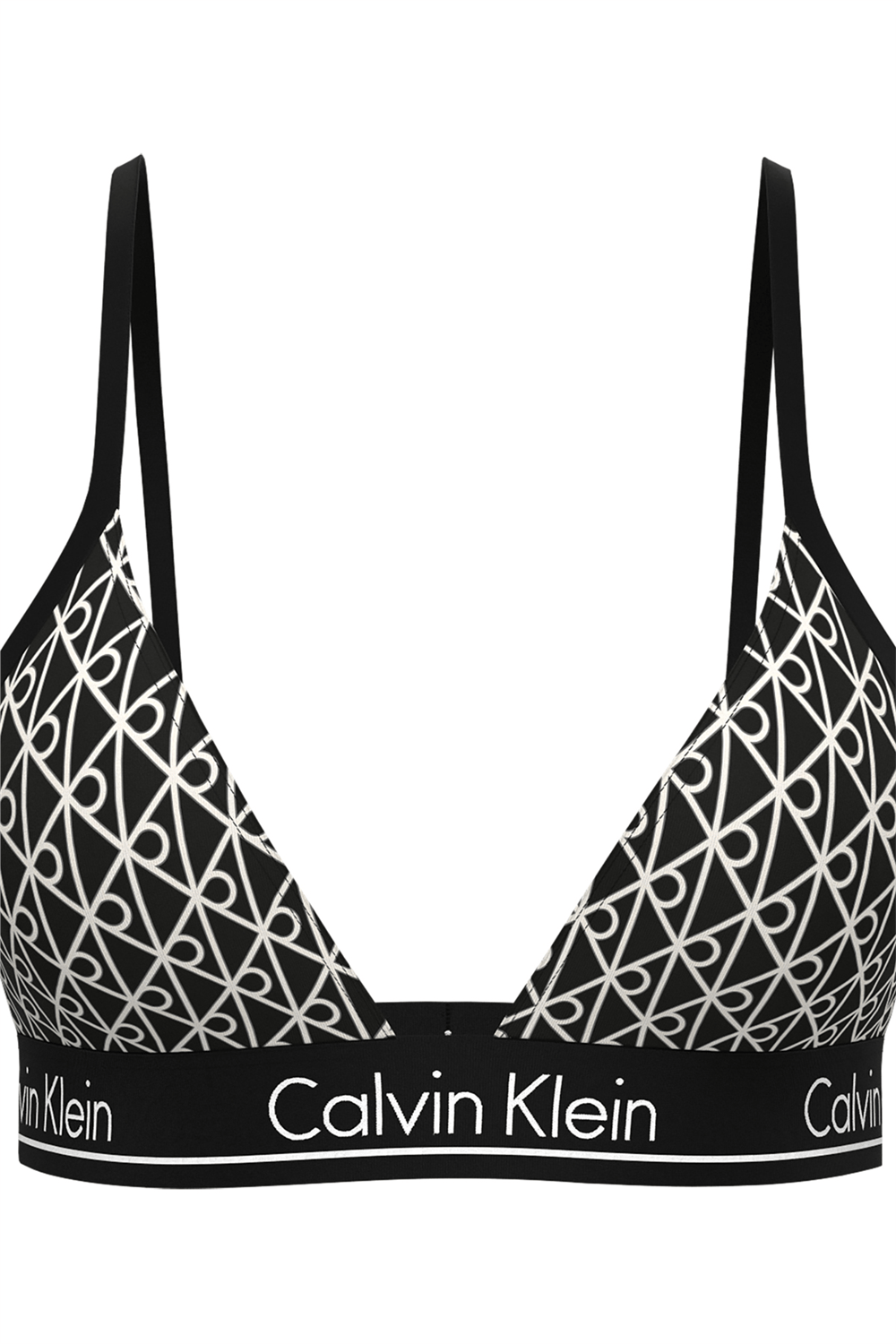 Calvin Klein Triangle Kadın Bikini Üstü Siyah