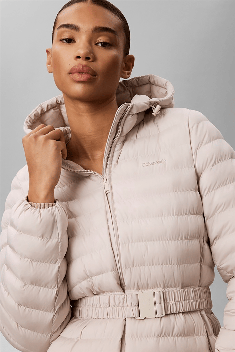 Calvin Klein Ulw Belted Puffer Jacket Kadın Şişme Mont