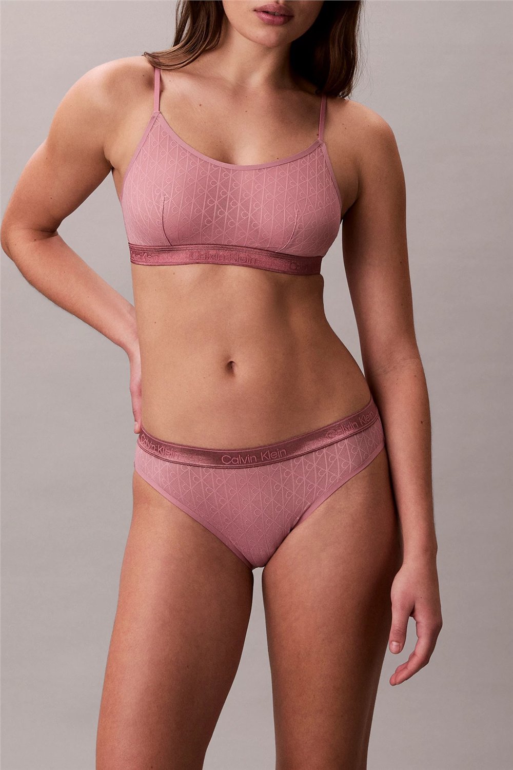 Calvin Klein Unlined Bralette Kadın Sütyen Pembe