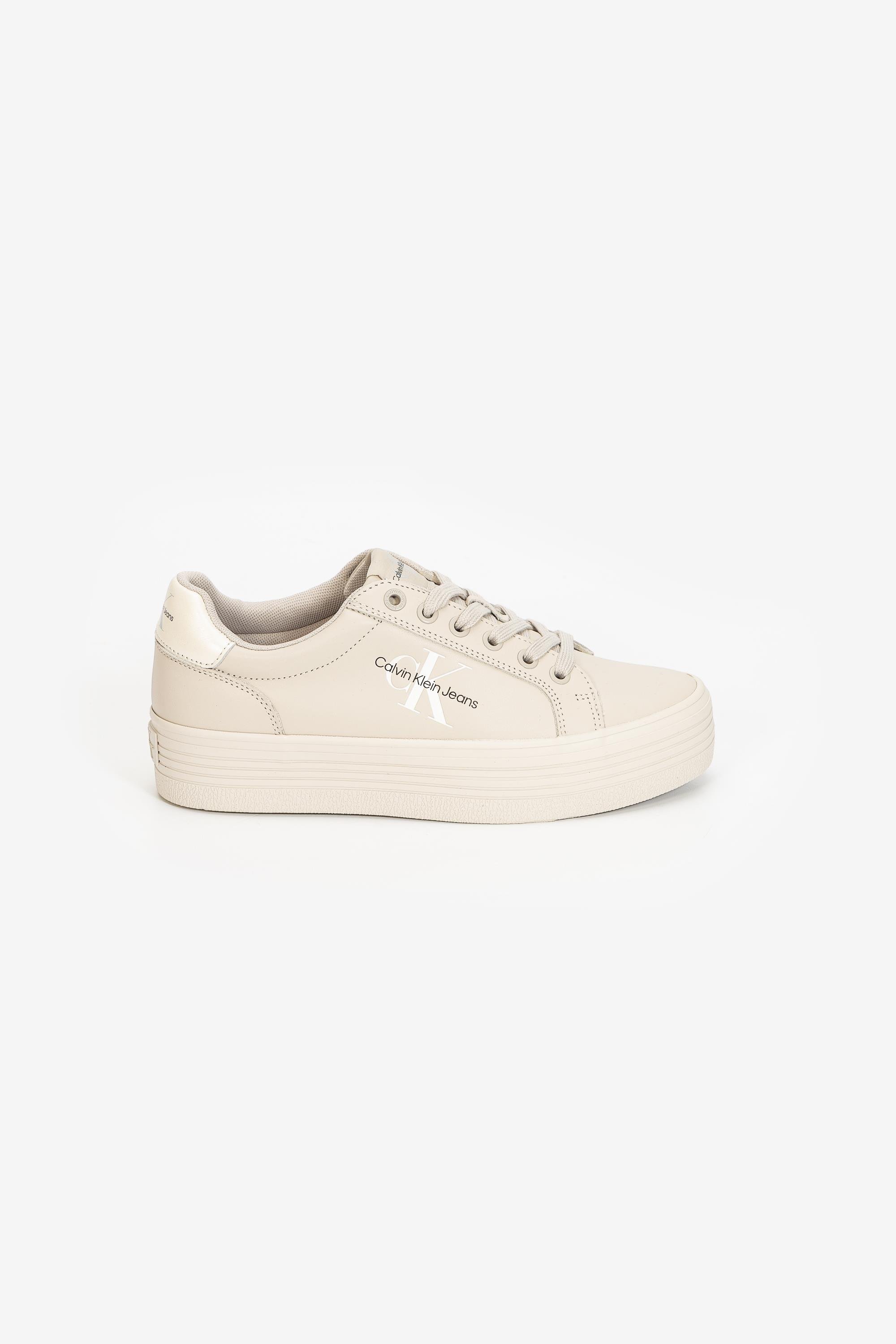 Calvin Klein Vulc Flatform Laceup Lth Pearl Kadın Sneaker