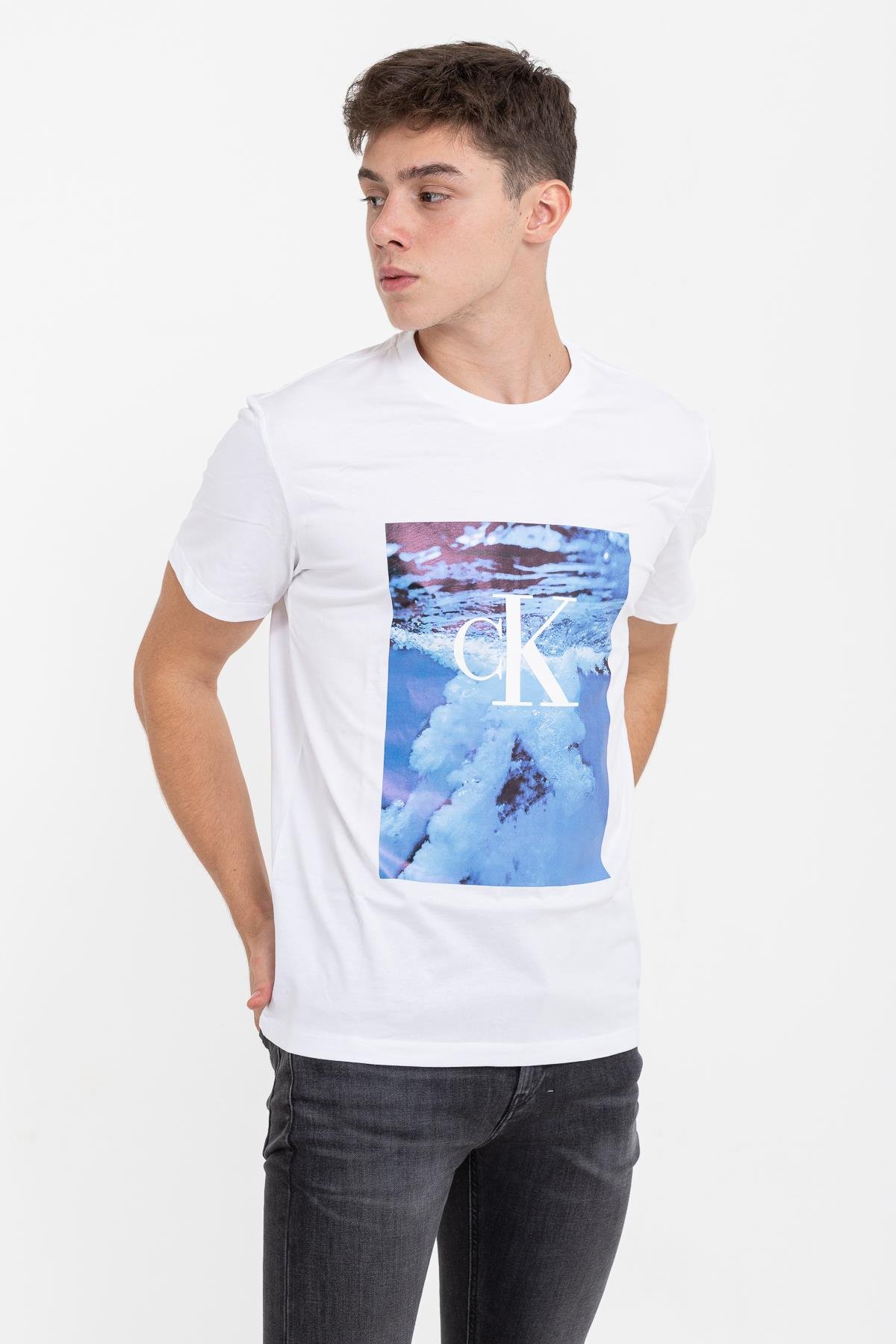 Calvin Klein Wave Photoprint Erkek T-Shirt