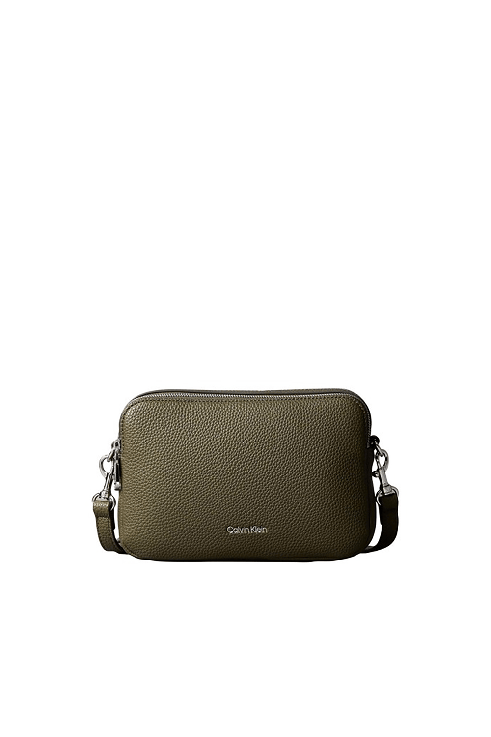 Calvin Klein Webbing 2X Strap Camera Bag Kadın Mini Omuz Çantası Yeşil