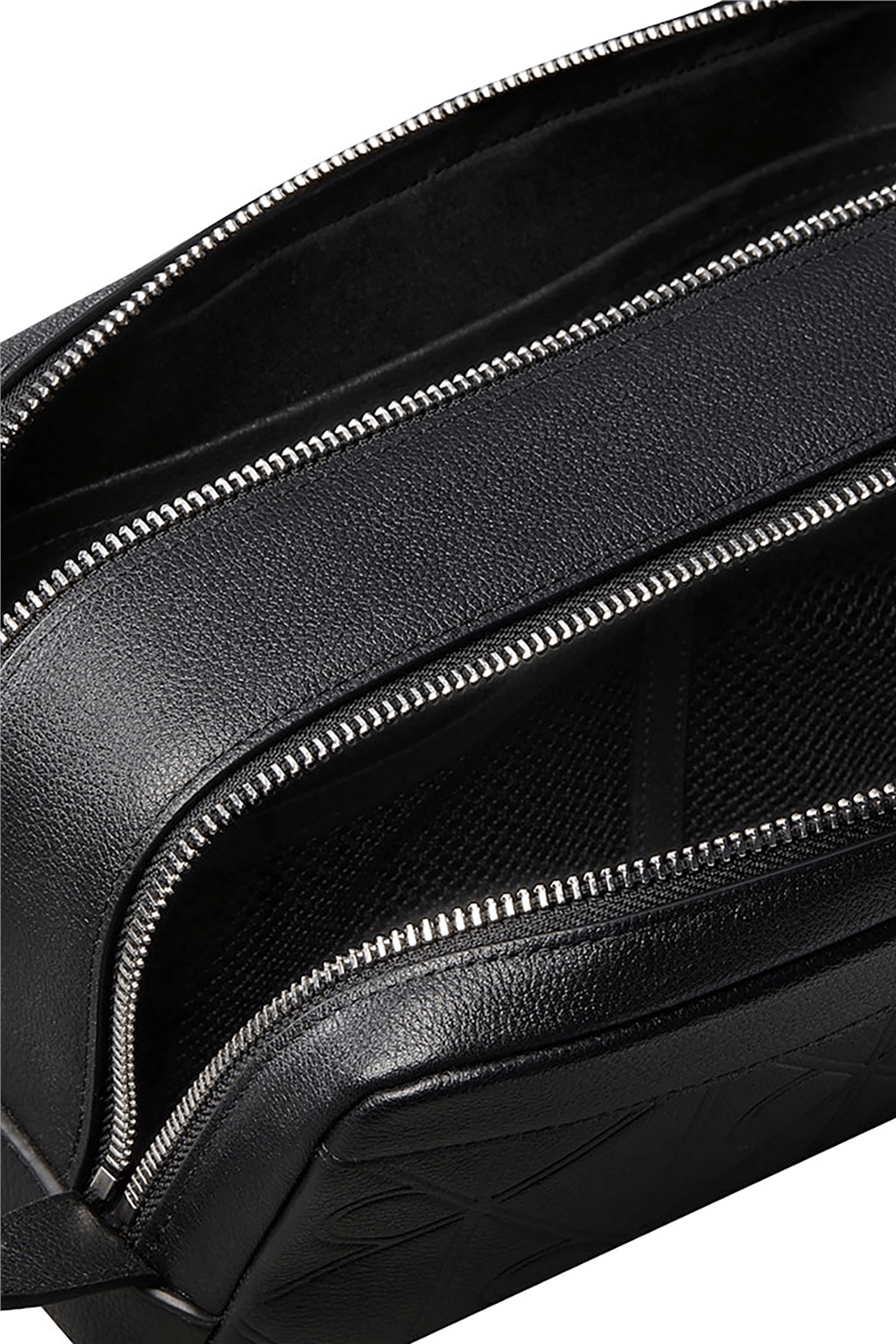 Calvin Klein Xl Emblem Aop Embo﻿Ss Dopp Kit Erkek El Çantası Siyah