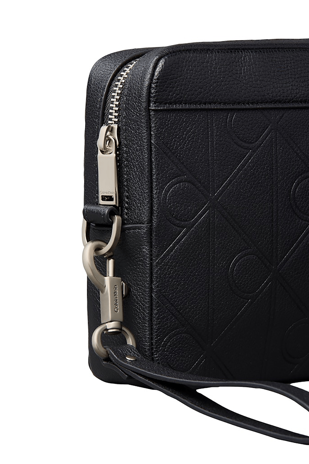 Calvin Klein Xl Emblem Aop Embo﻿Ss Pouch W/ H Erkek Cüzdan Siyah